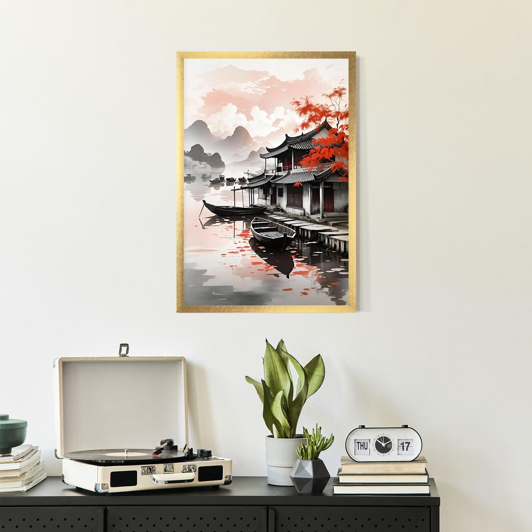 Рамкиран постер Architecture Reflections mockup 2