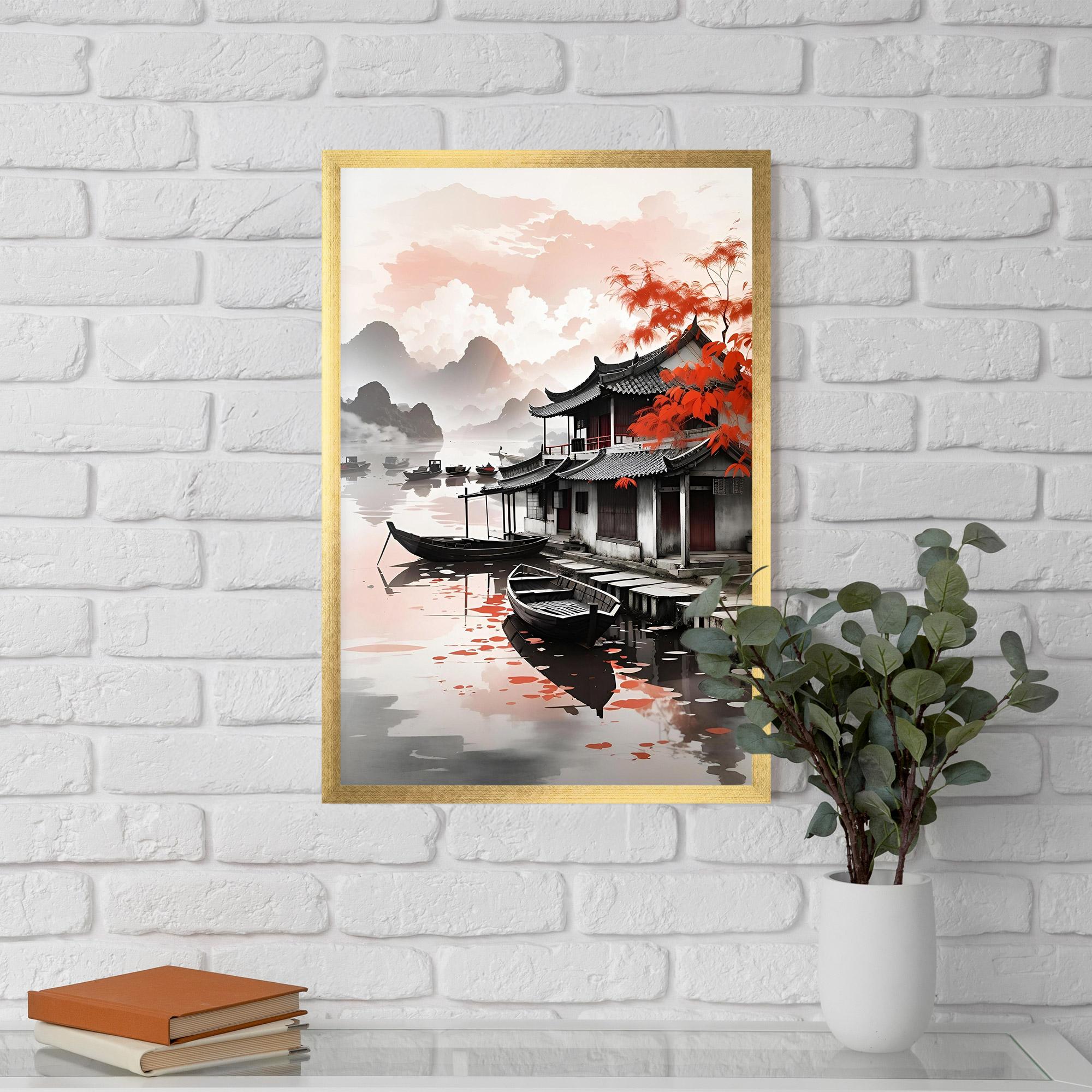 Рамкиран постер Architecture Reflections mockup 5