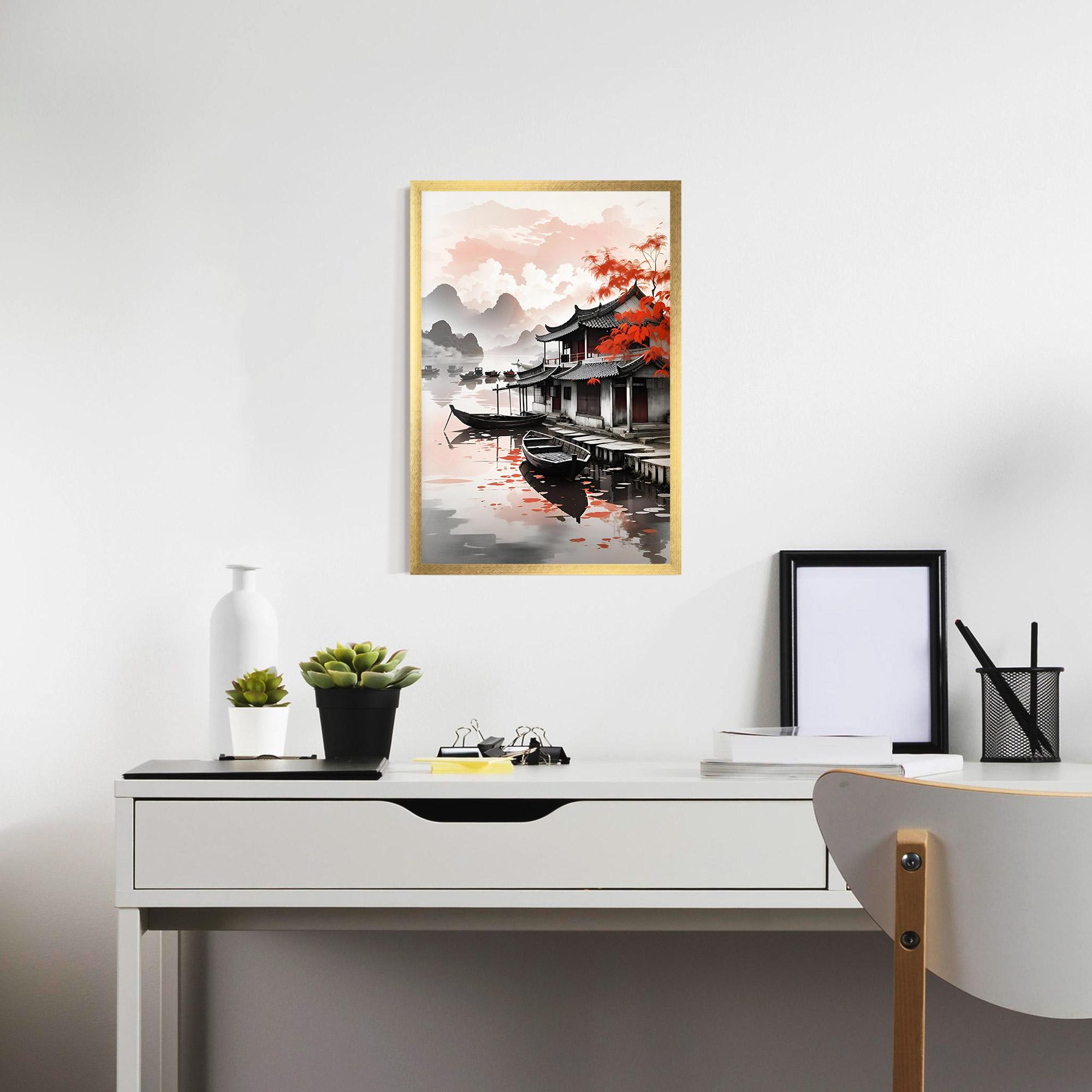 Рамкиран постер Architecture Reflections mockup 7