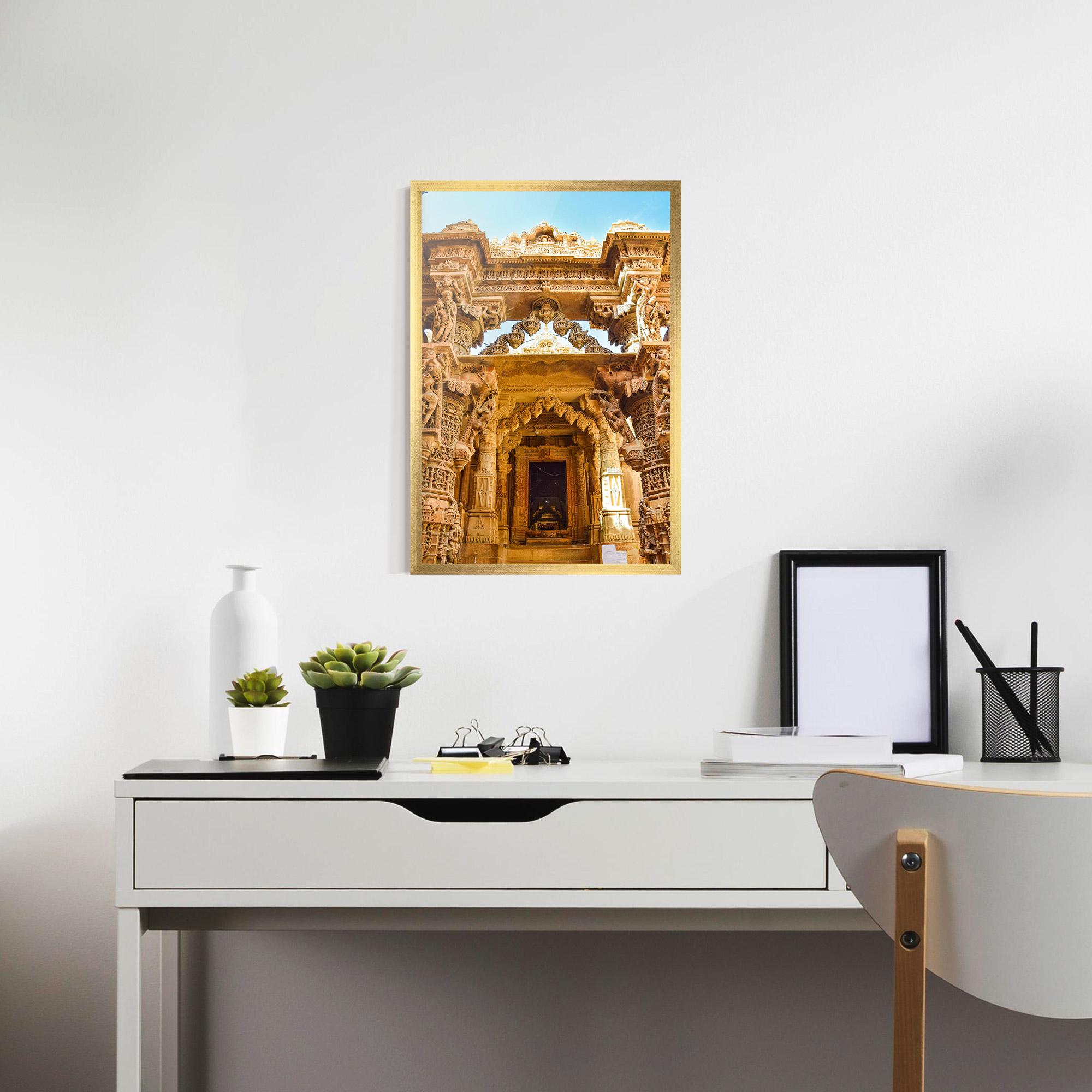 Рамкиран постер Temples Of Jaisalmer mockup 7