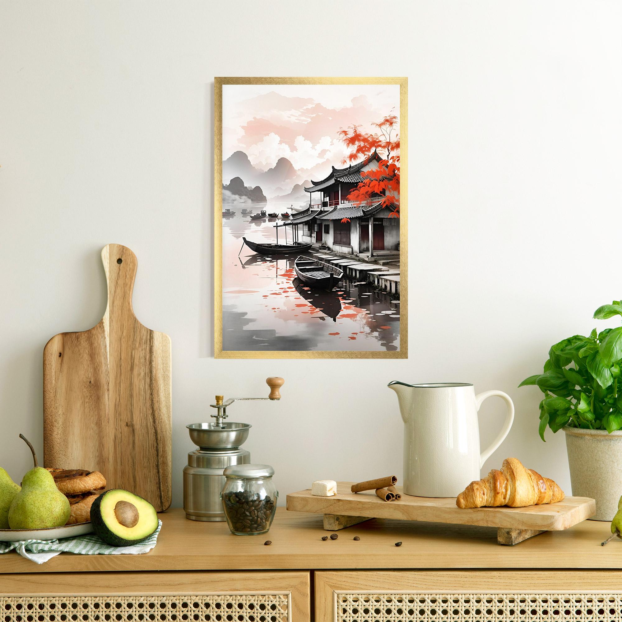 Рамкиран постер Architecture Reflections mockup 8