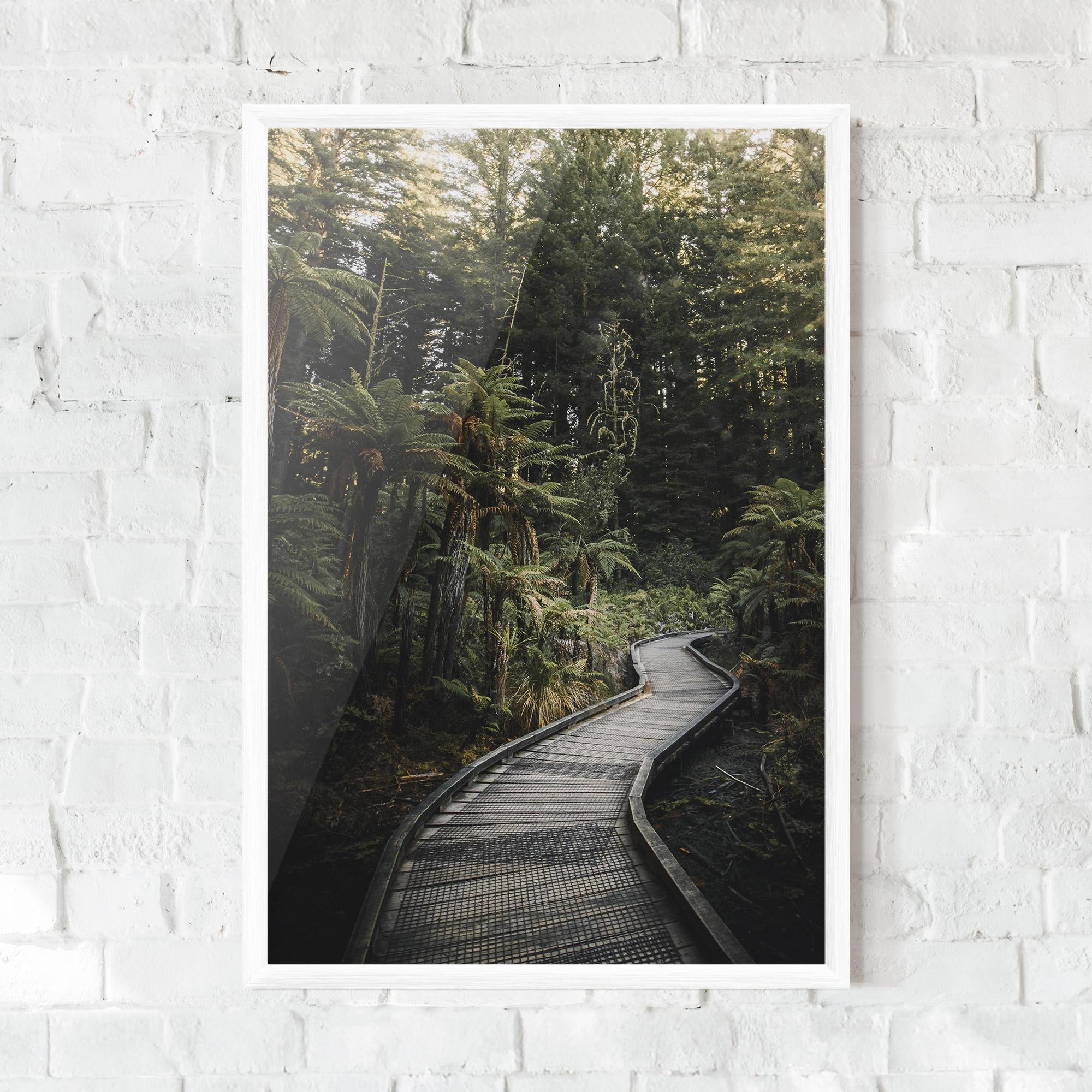 Рамкиран постер Forest Path View mockup 0