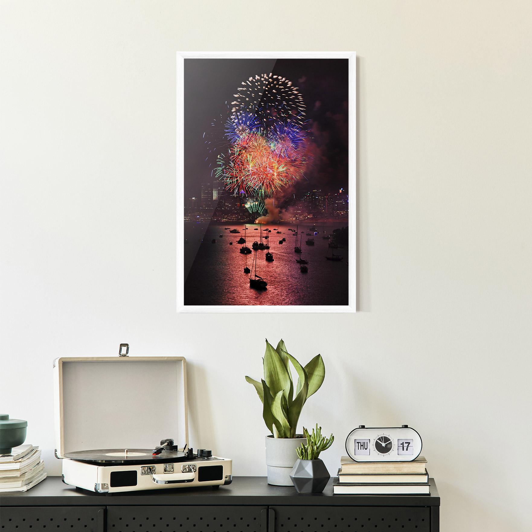 Рамкиран постер Sydney Firework mockup 2