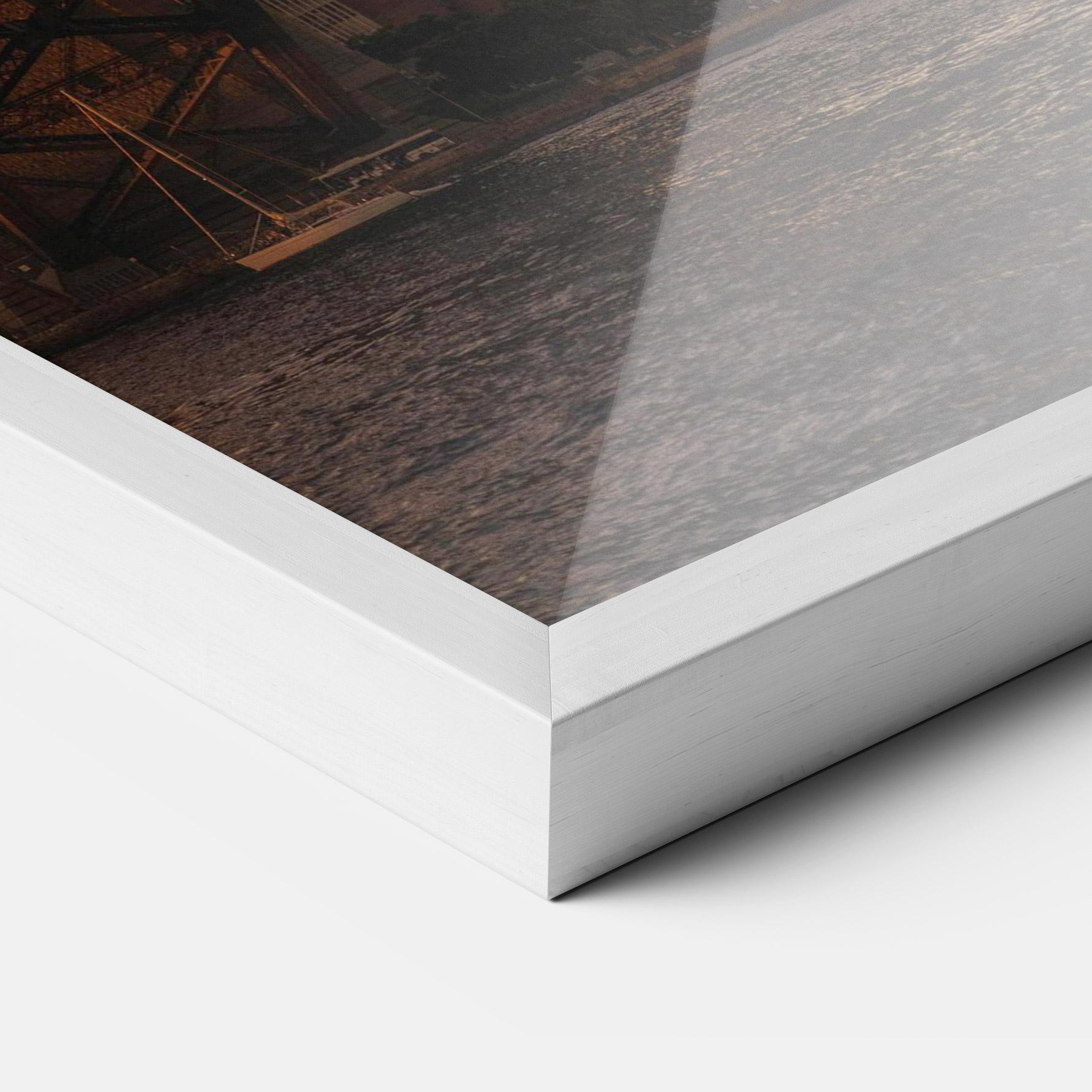 Рамкиран постер Sunset Harbour Bridge mockup 3