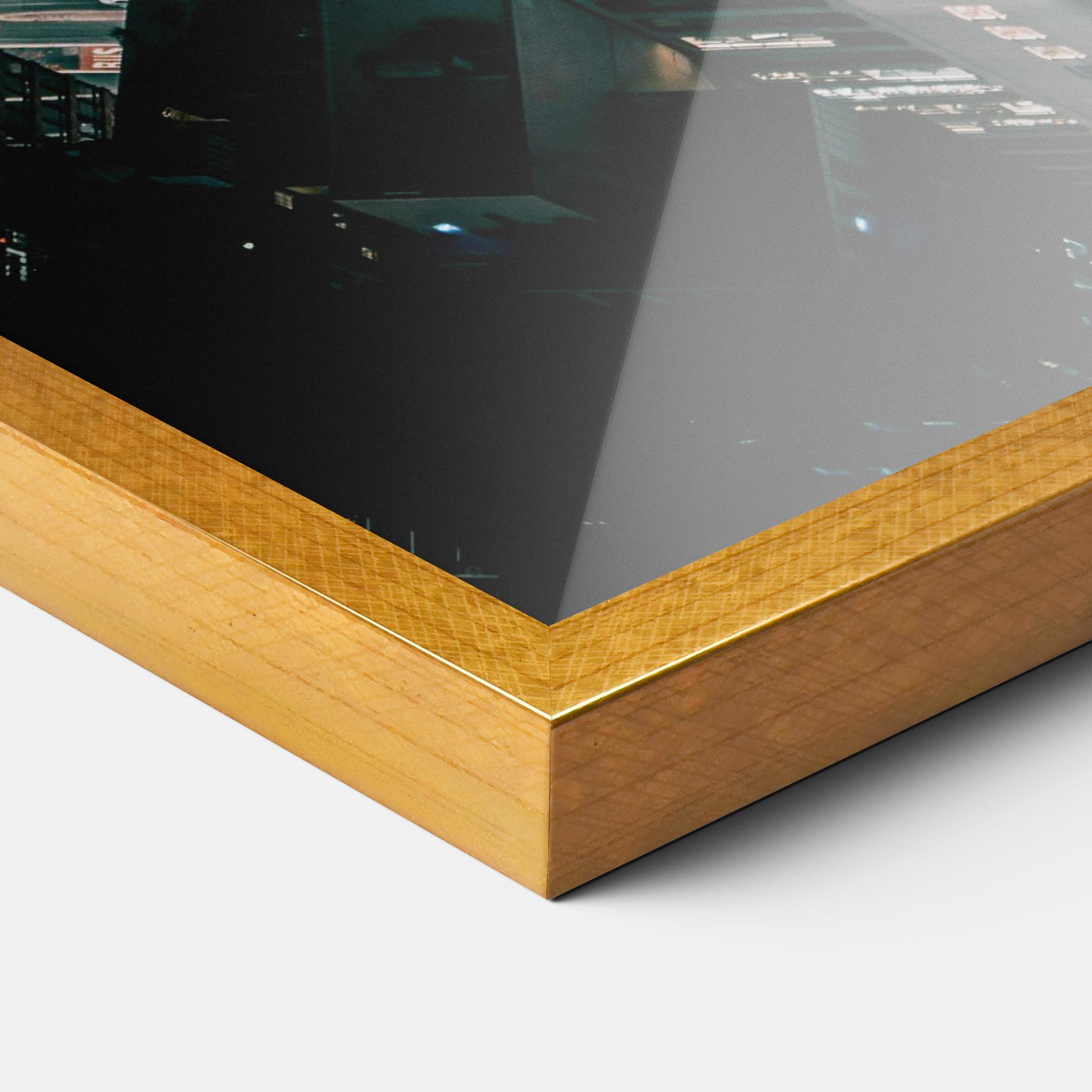 Рамкиран постер Cream Building Night mockup 3