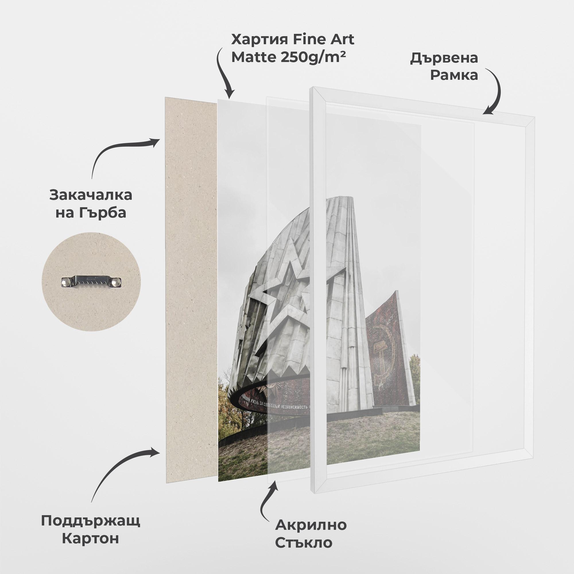 Рамкиран постер Monument Of Glory mockup 1