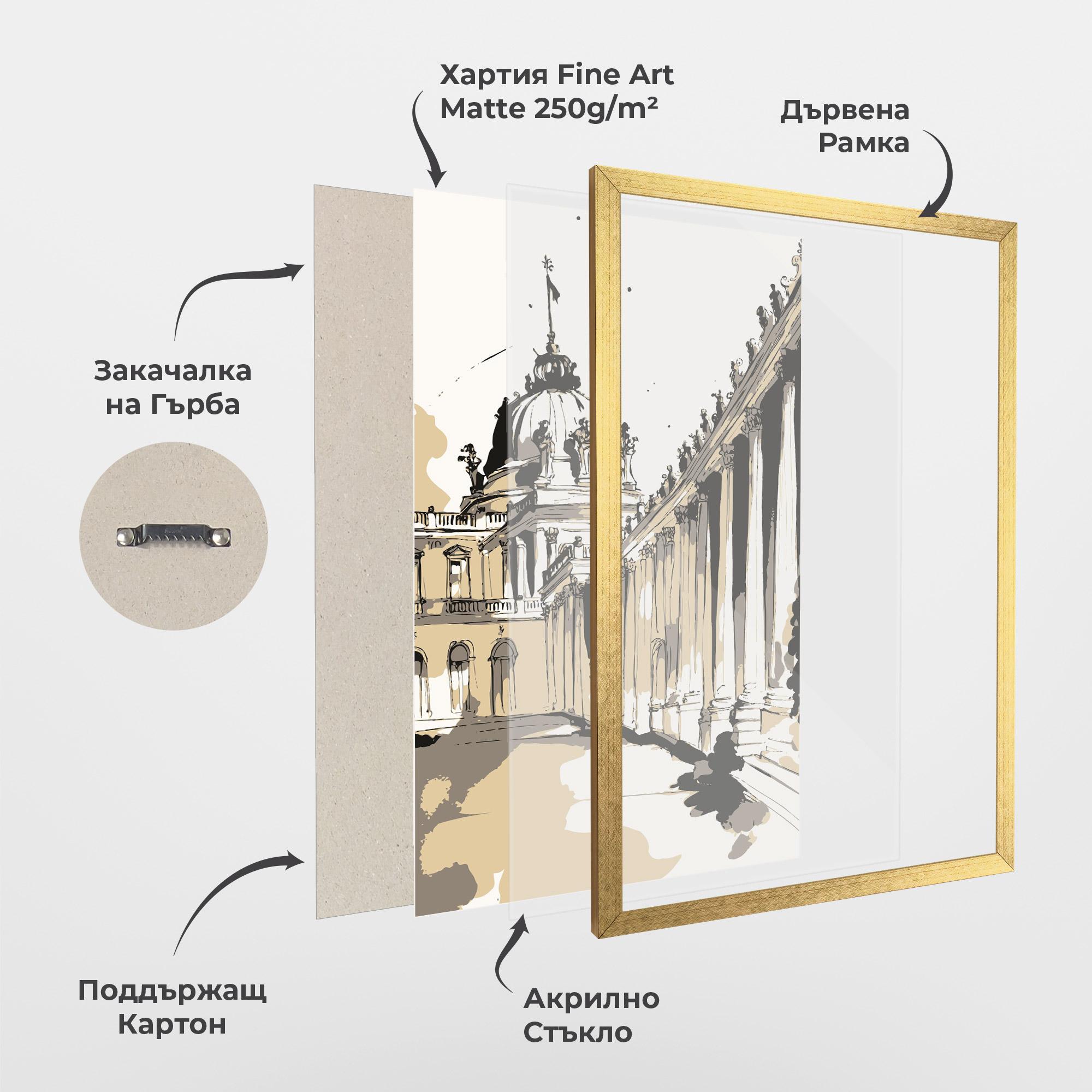 Рамкиран постер Art Palace Of Versailles mockup 1