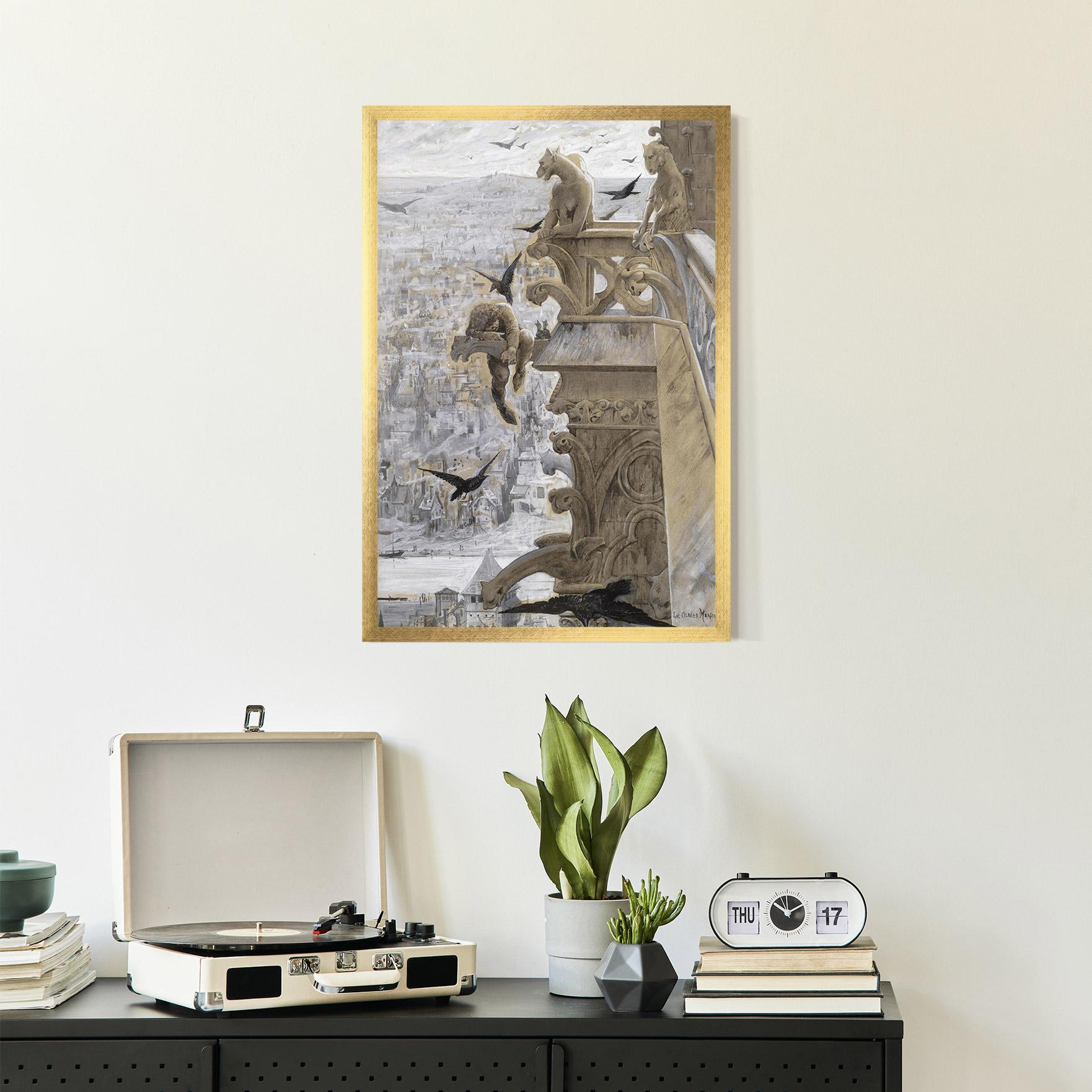 Рамкиран постер Notre Dame mockup 2