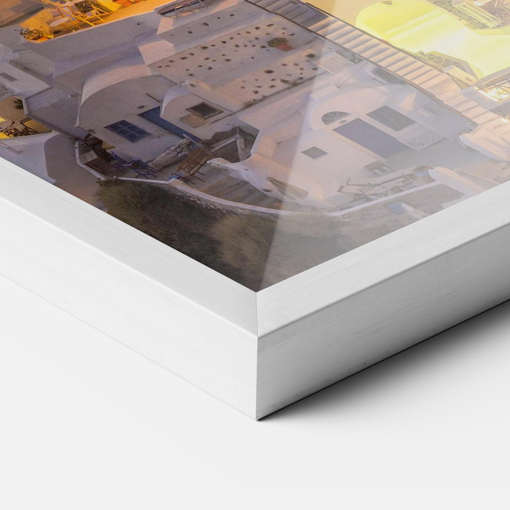 Рамкиран постер Santorini Greece mockup 3