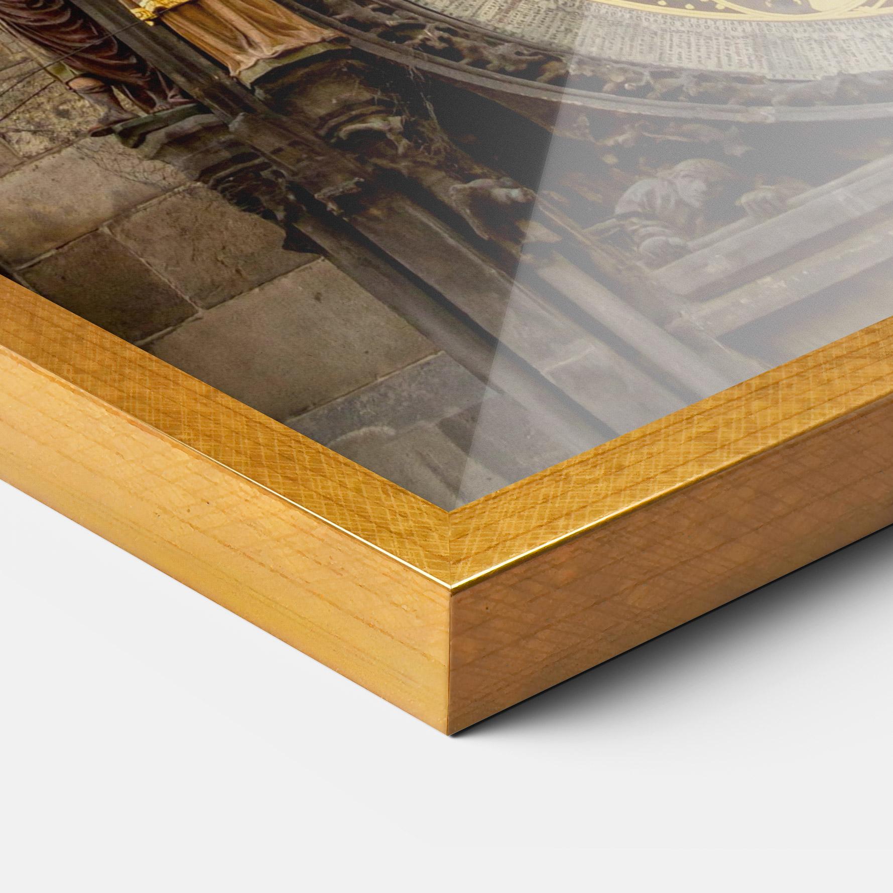 Рамкиран постер Prague Clock mockup 3