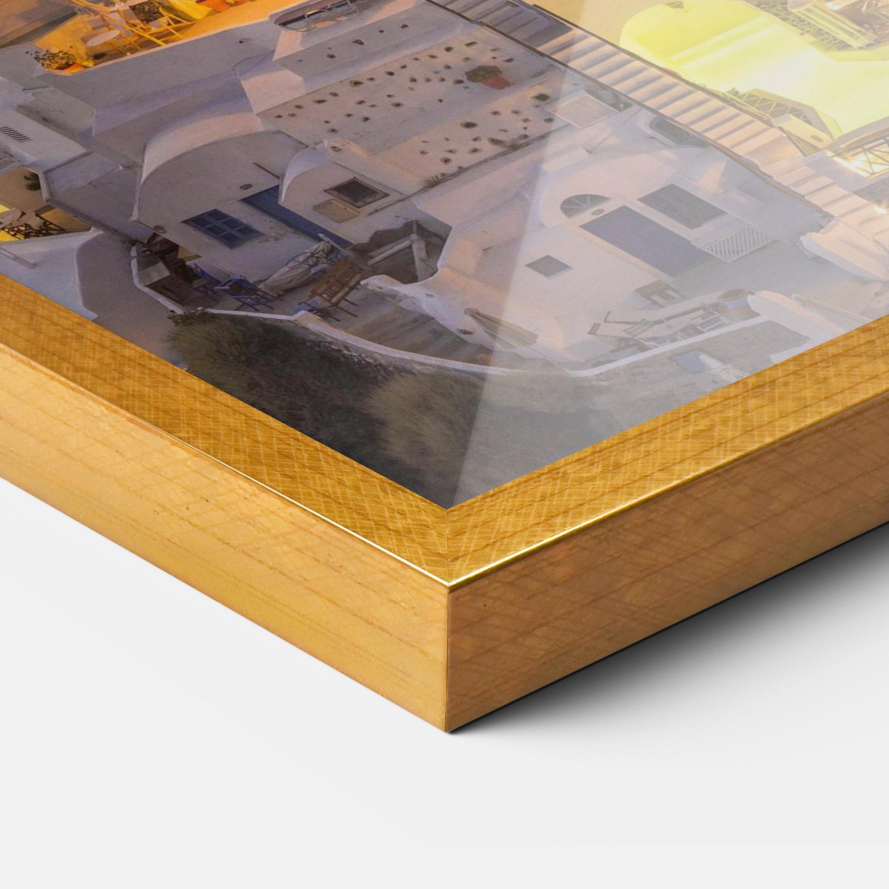 Рамкиран постер Santorini Greece mockup 3