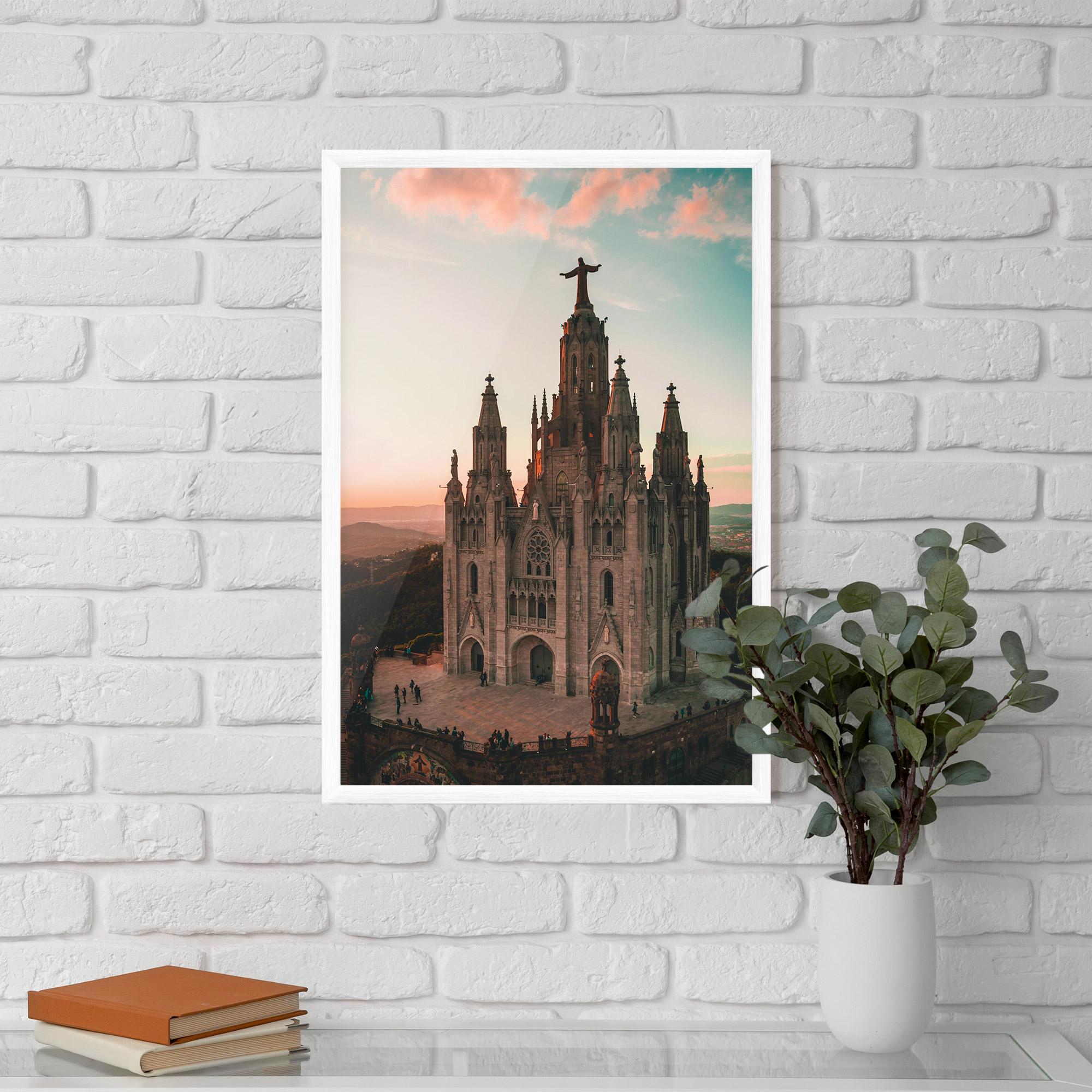 Рамкиран постер Tibidabo Barcelona mockup 5