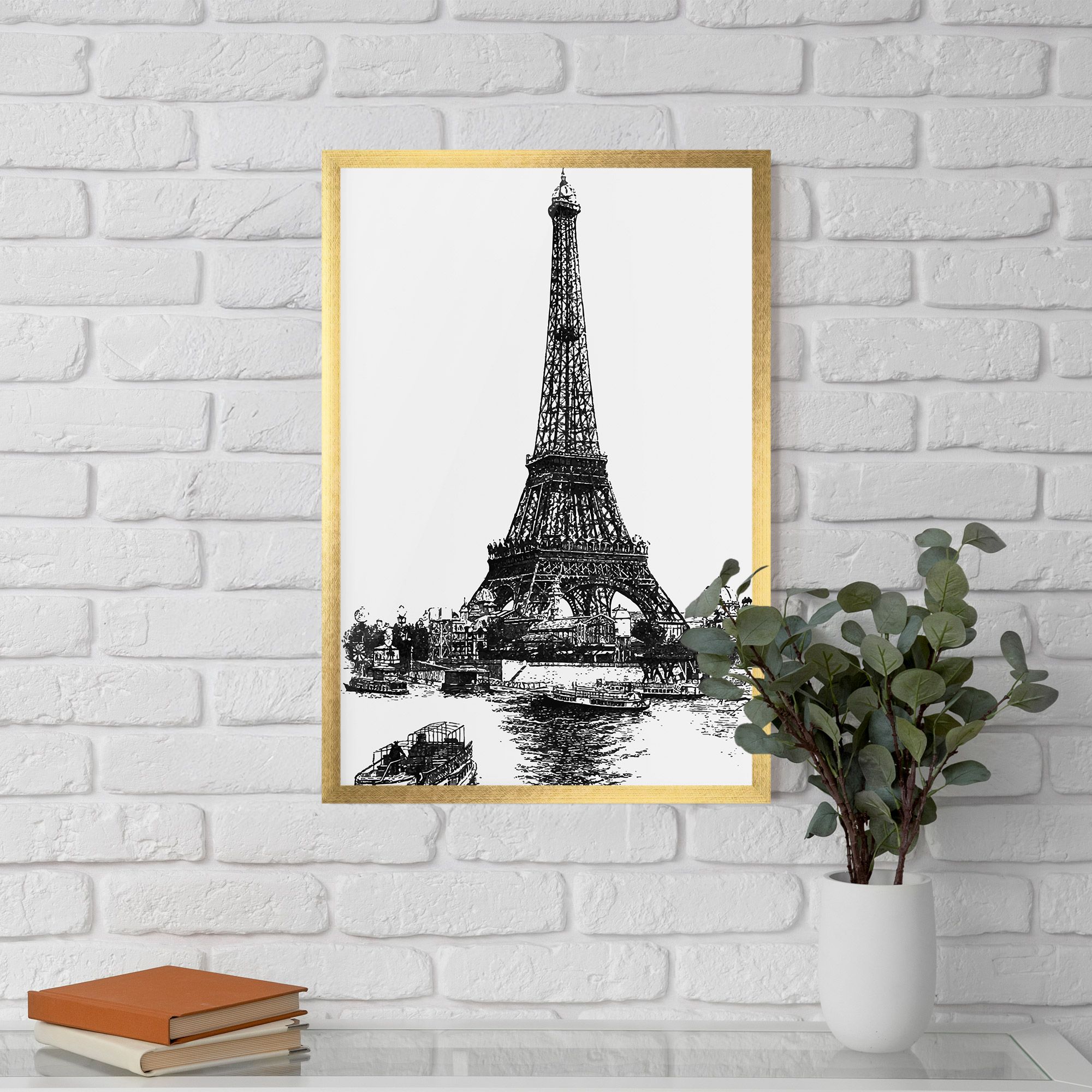 Eiffel Tower Drawing mockup 5