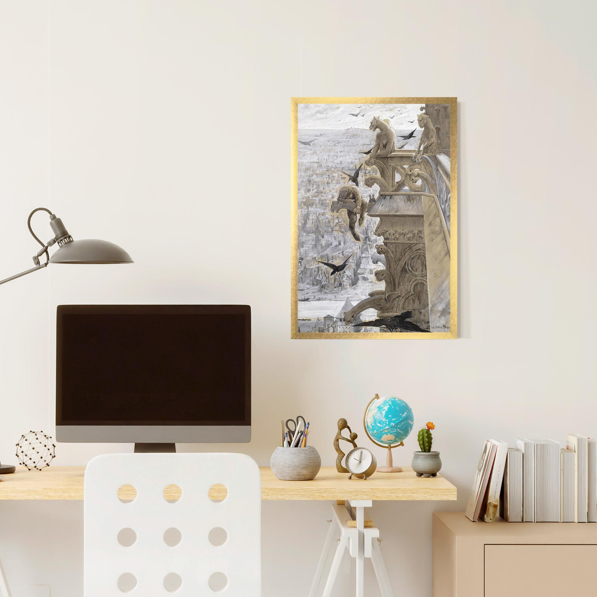 Рамкиран постер Notre Dame mockup 6