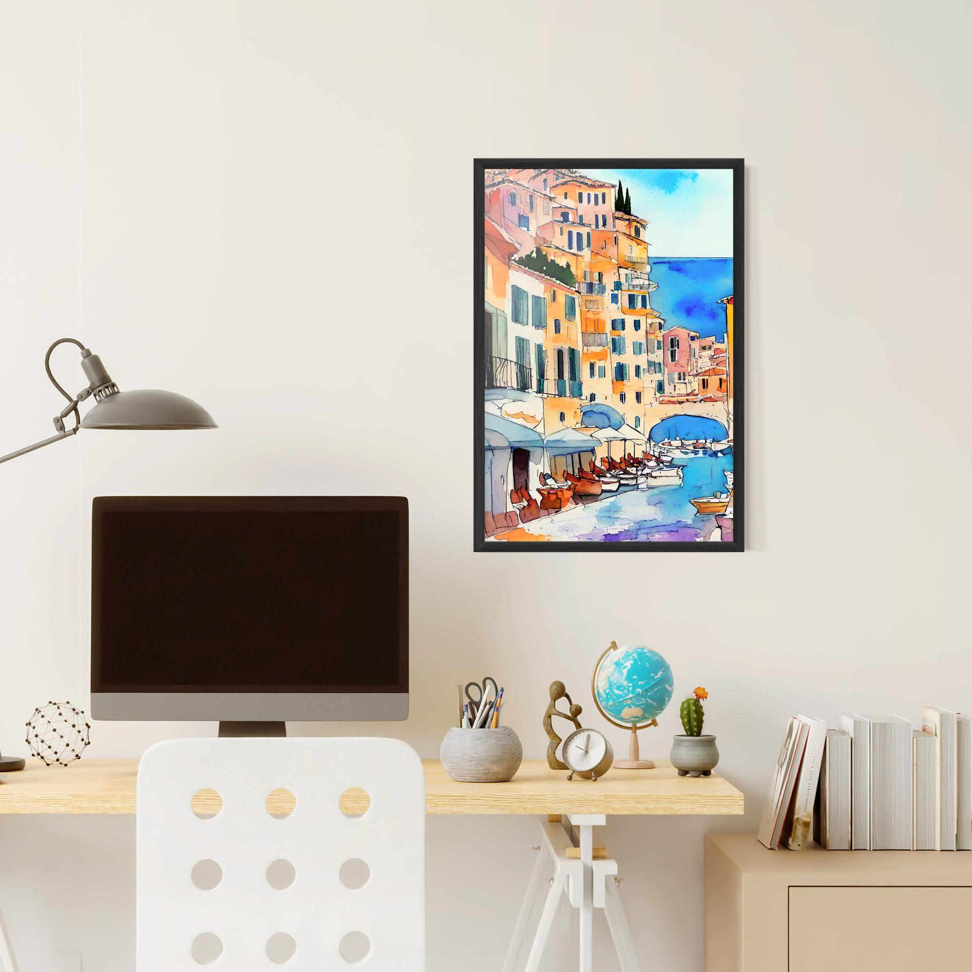 Рамкиран постер France Watercolor mockup 6