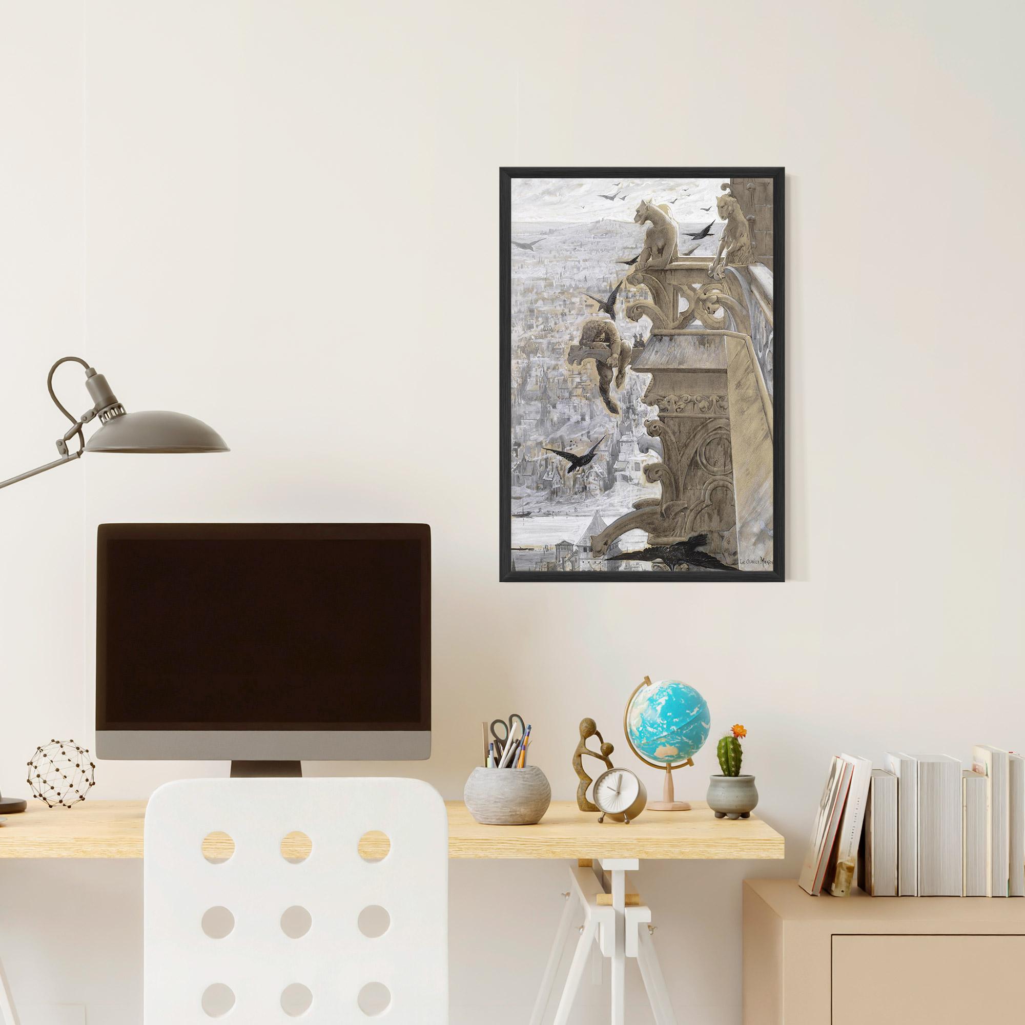 Рамкиран постер Notre Dame mockup 6