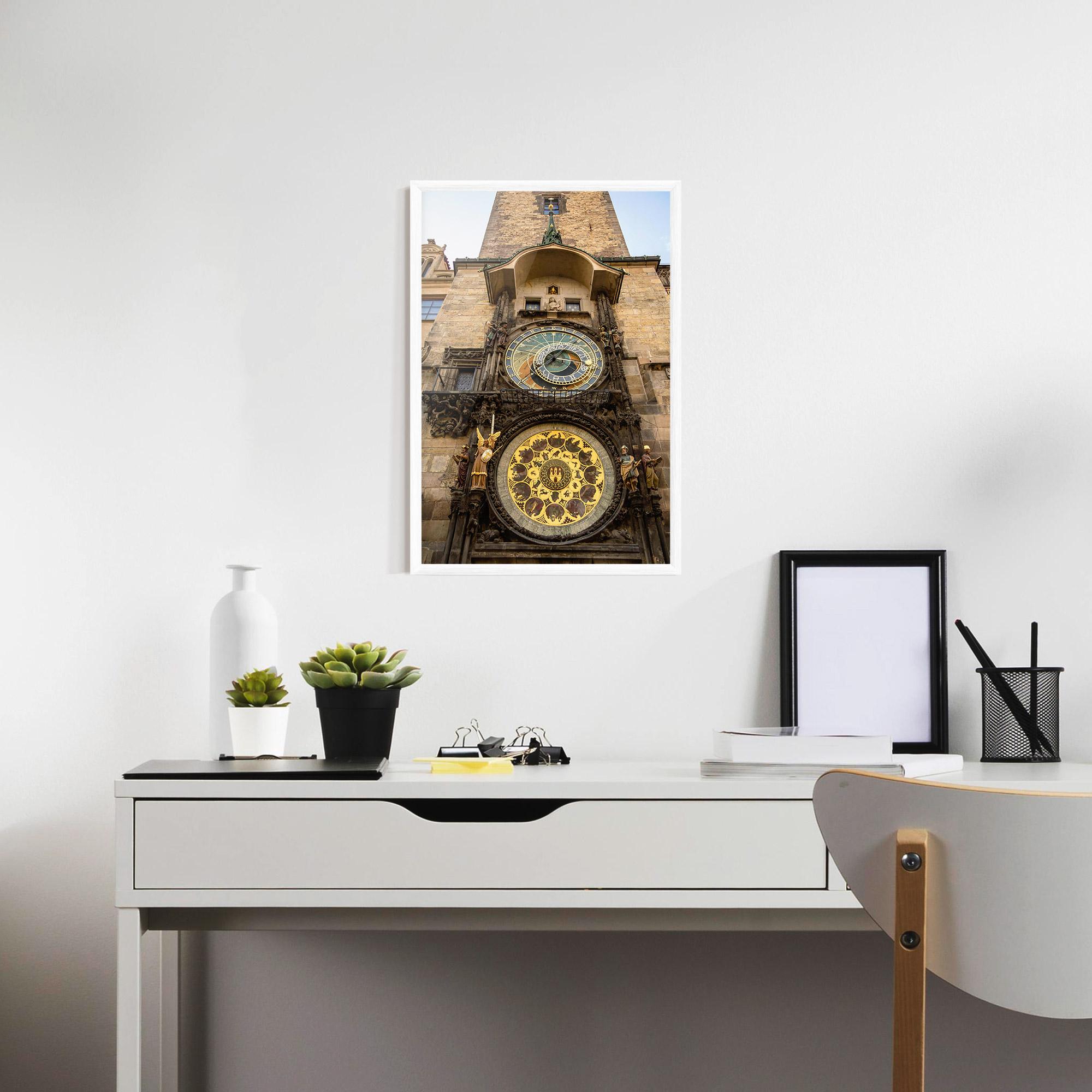 Рамкиран постер Prague Clock mockup 7