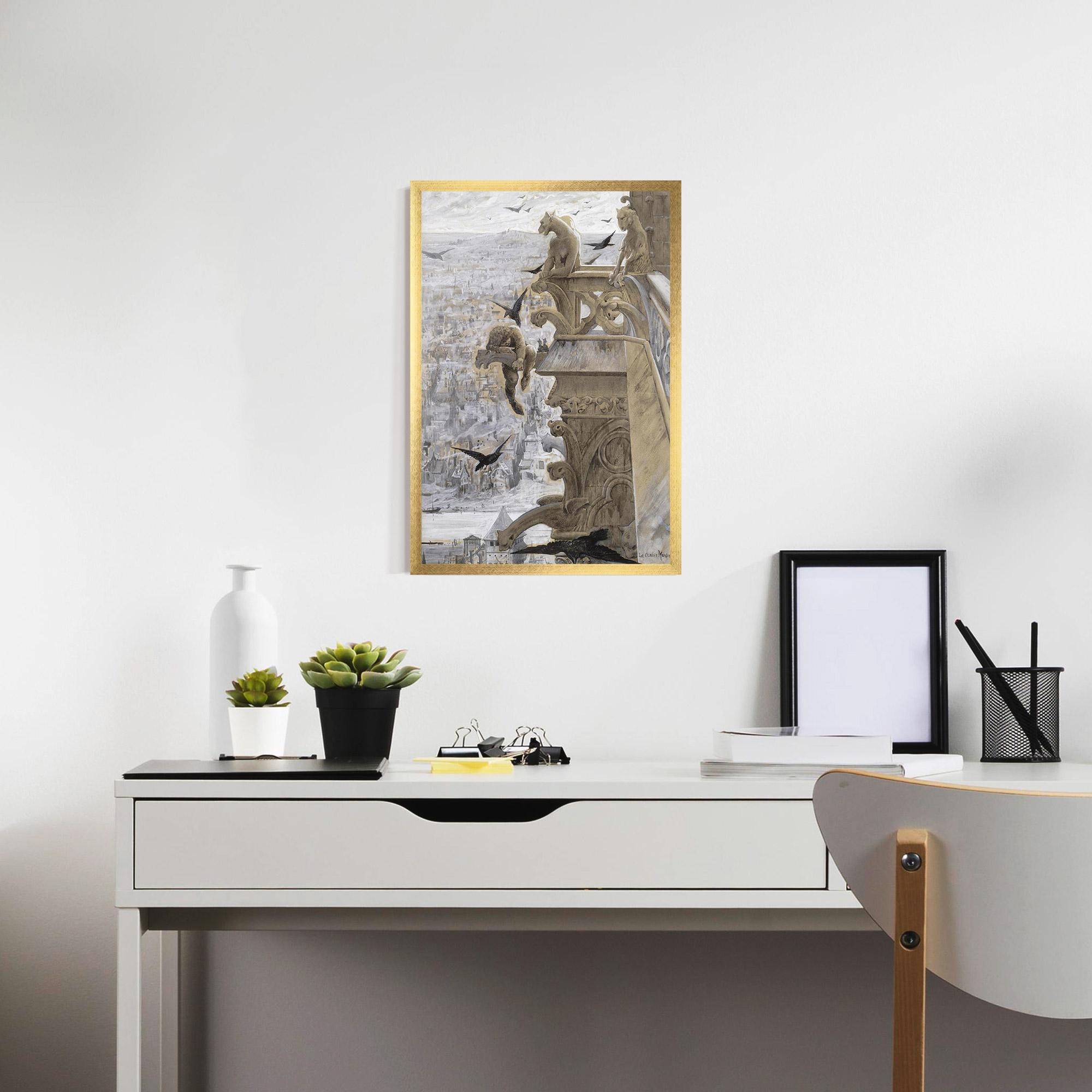 Рамкиран постер Notre Dame mockup 7