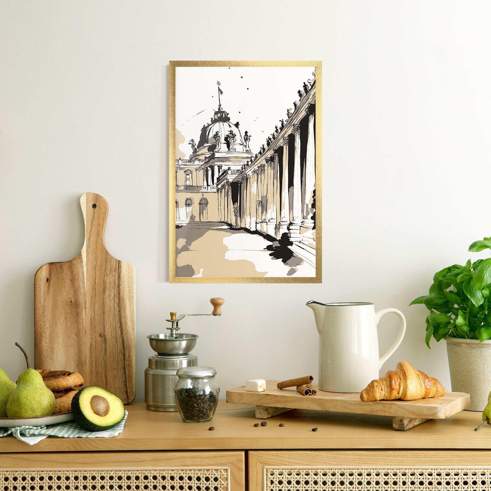 Рамкиран постер Art Palace Of Versailles mockup 8