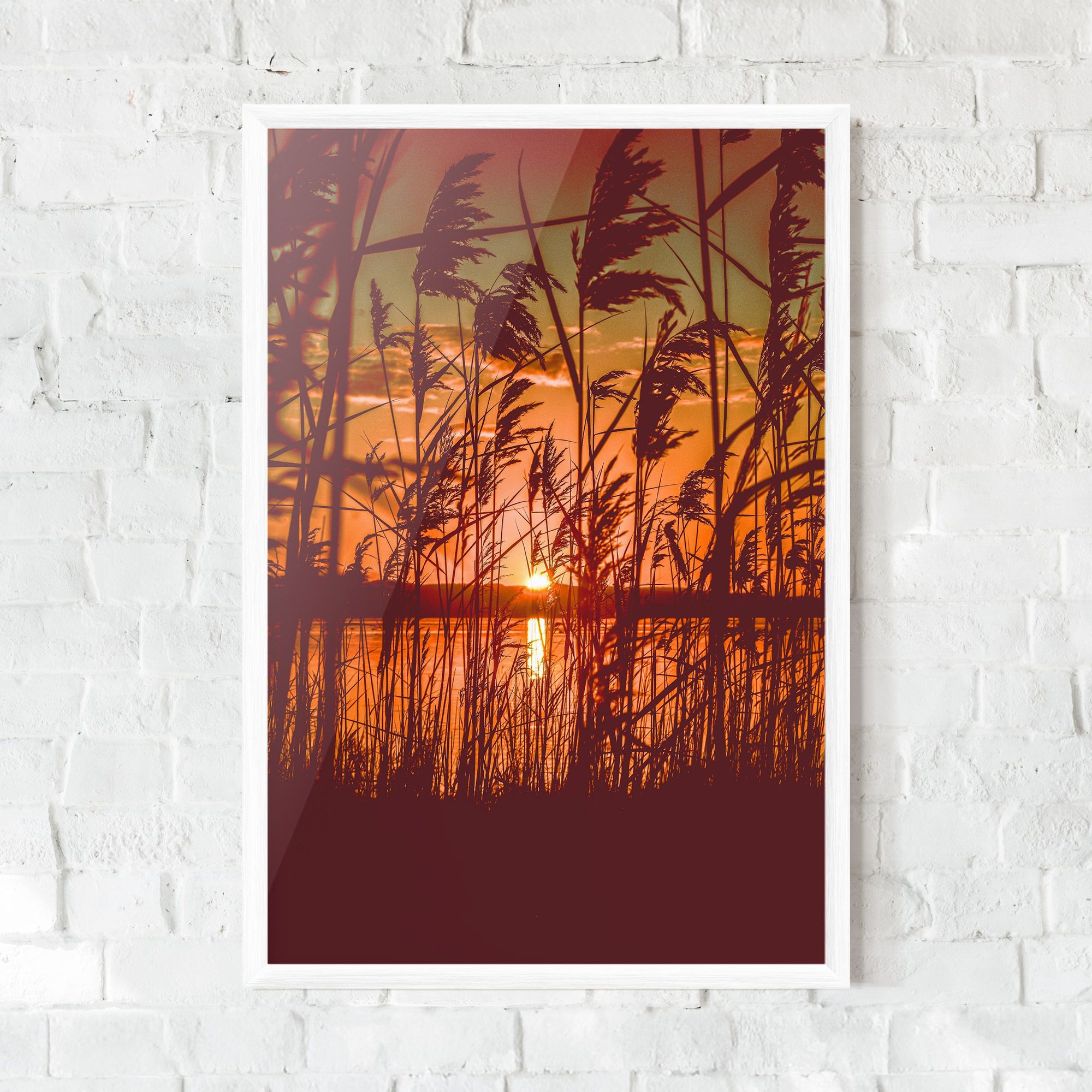 Red Sunset Lake mockup 0