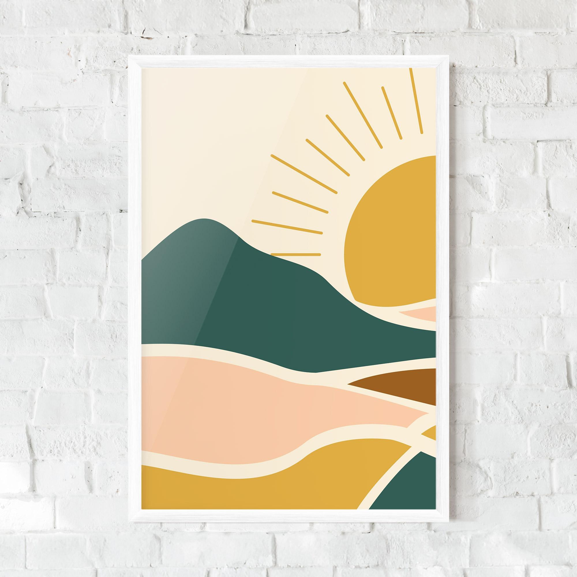 Рамкиран постер Sunset Connection 01 mockup 0