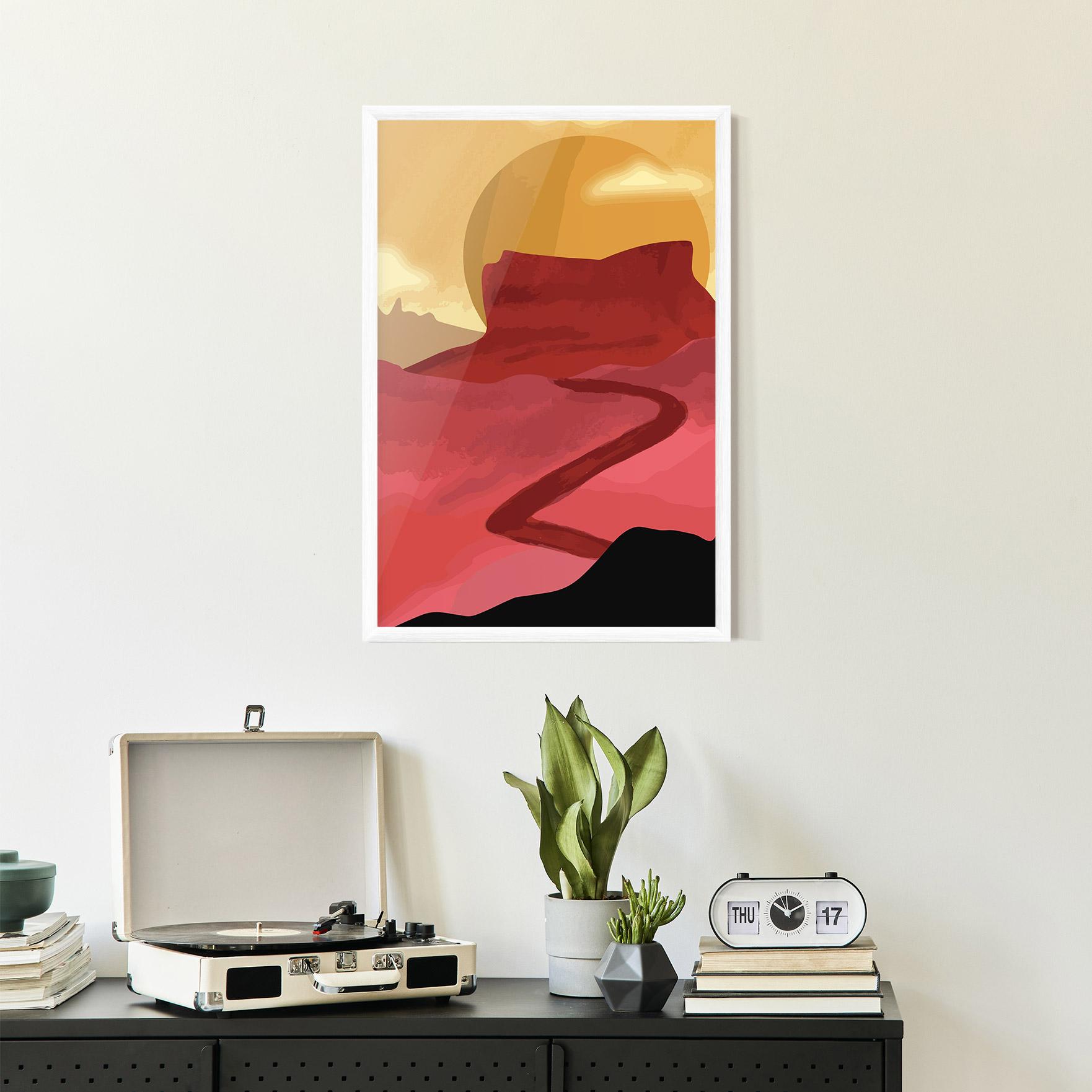 Рамкиран постер Mars Dune mockup 2