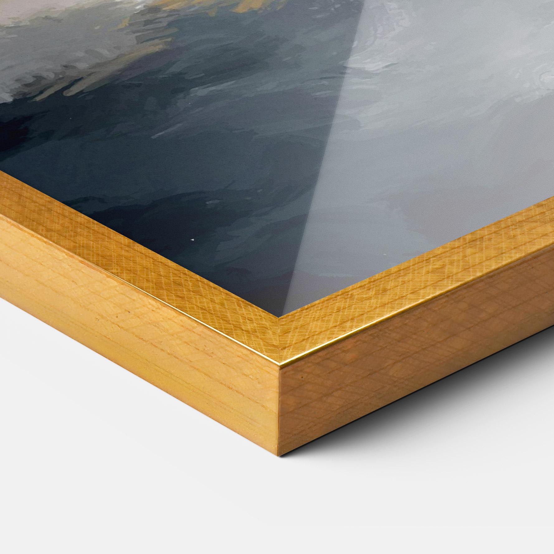 Рамкиран постер Sunset Light Art mockup 3