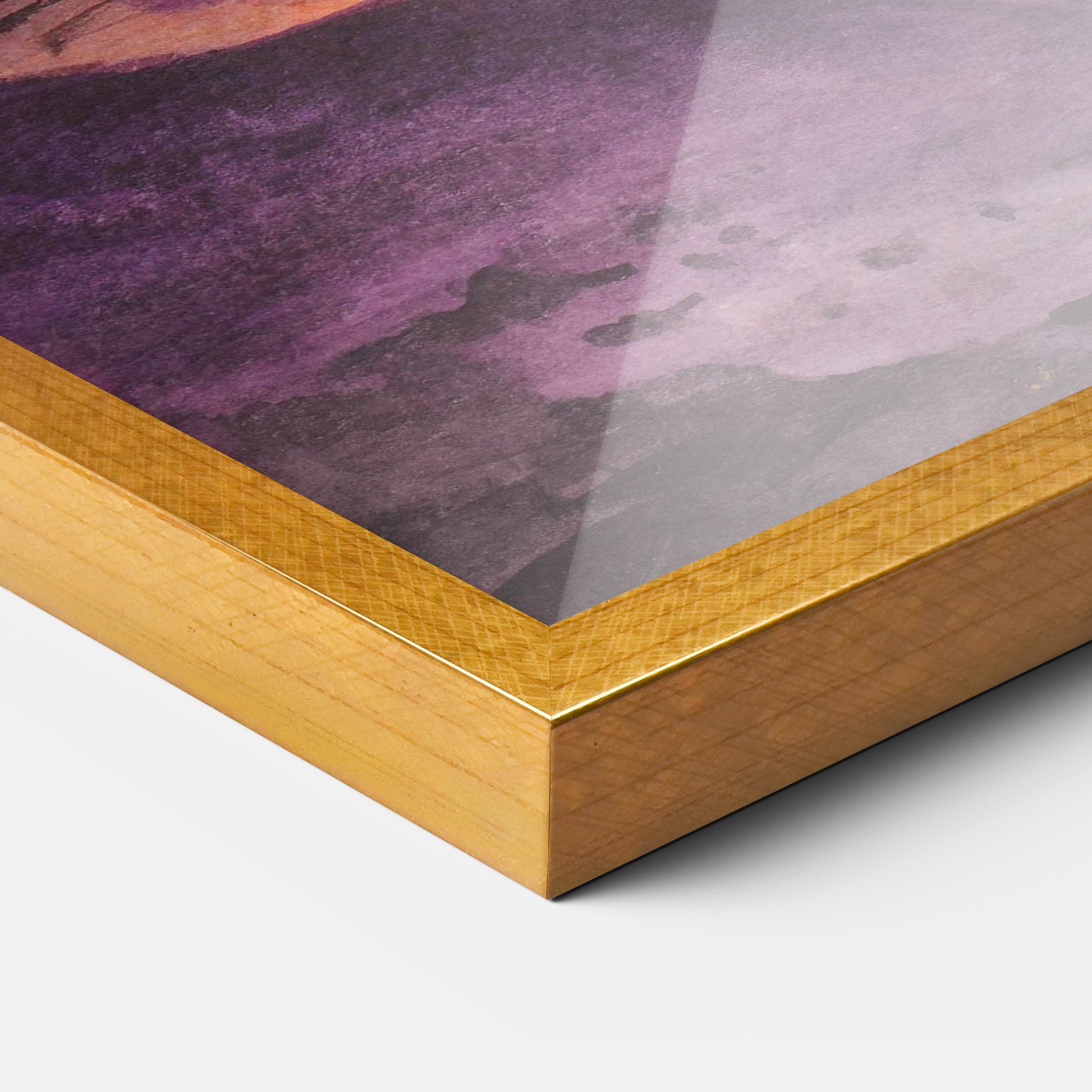 Sunset Watercolor Painting mockup 3