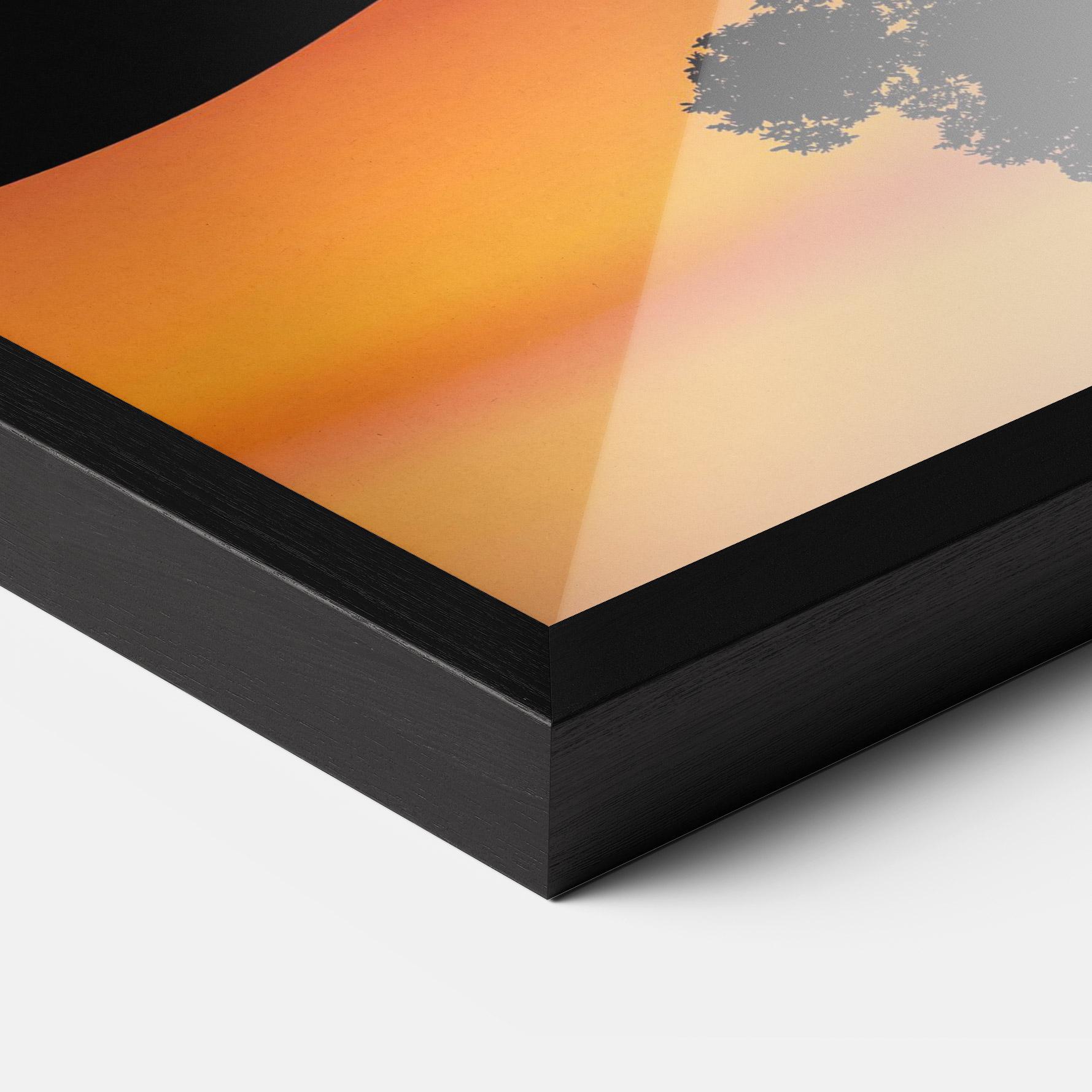 Рамкиран постер Sundown Reflection mockup 3