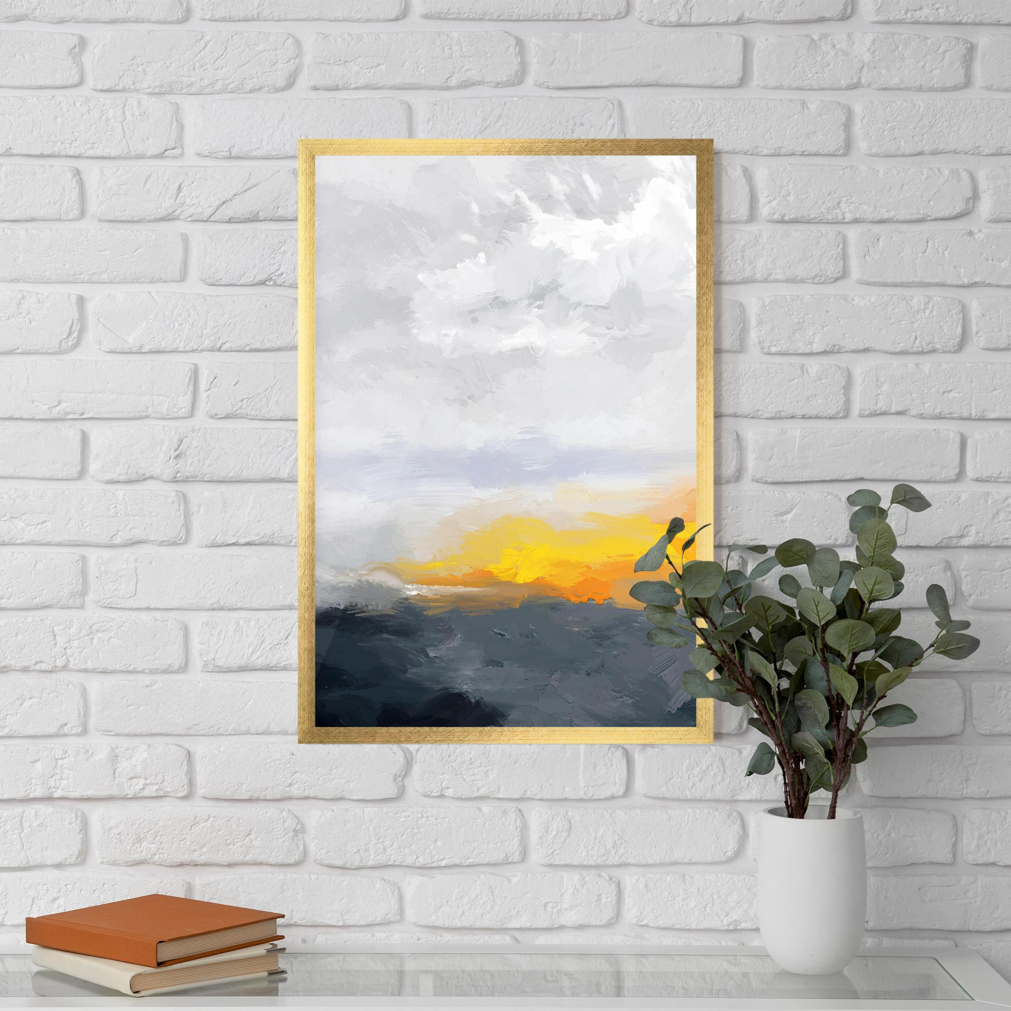 Рамкиран постер Sunset Light Art mockup 5