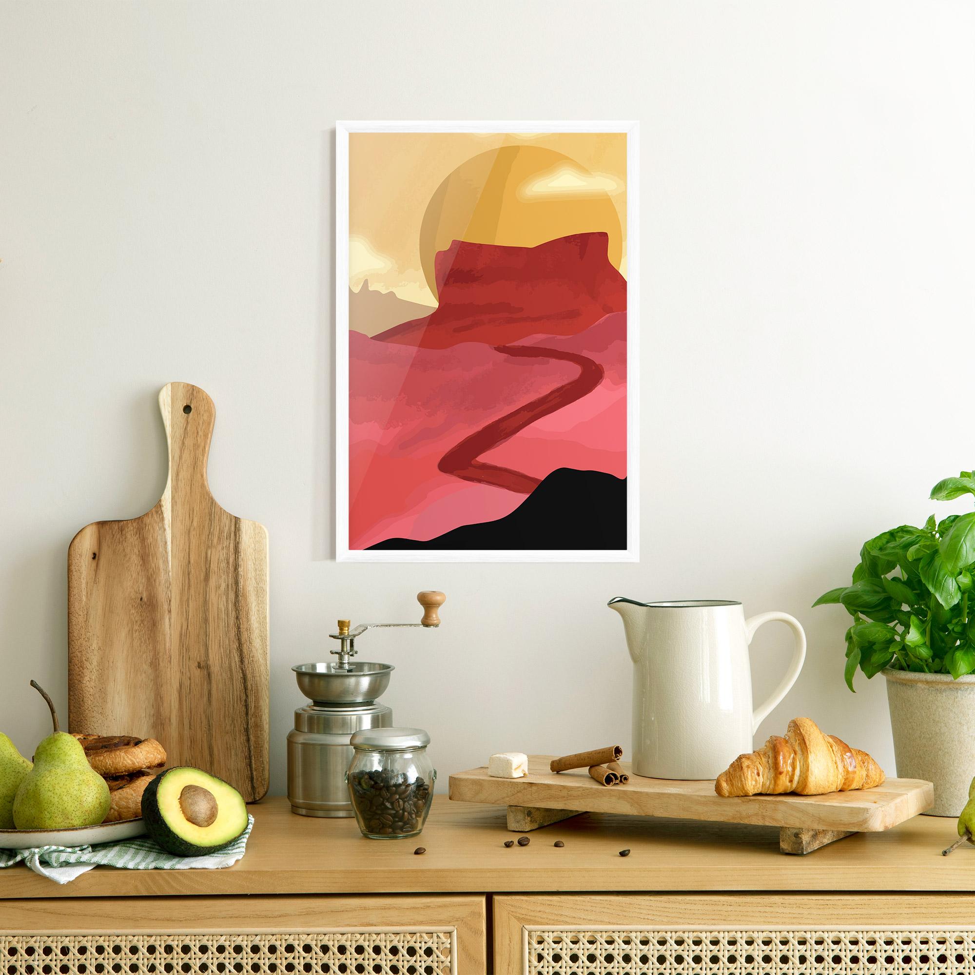 Рамкиран постер Mars Dune mockup 8