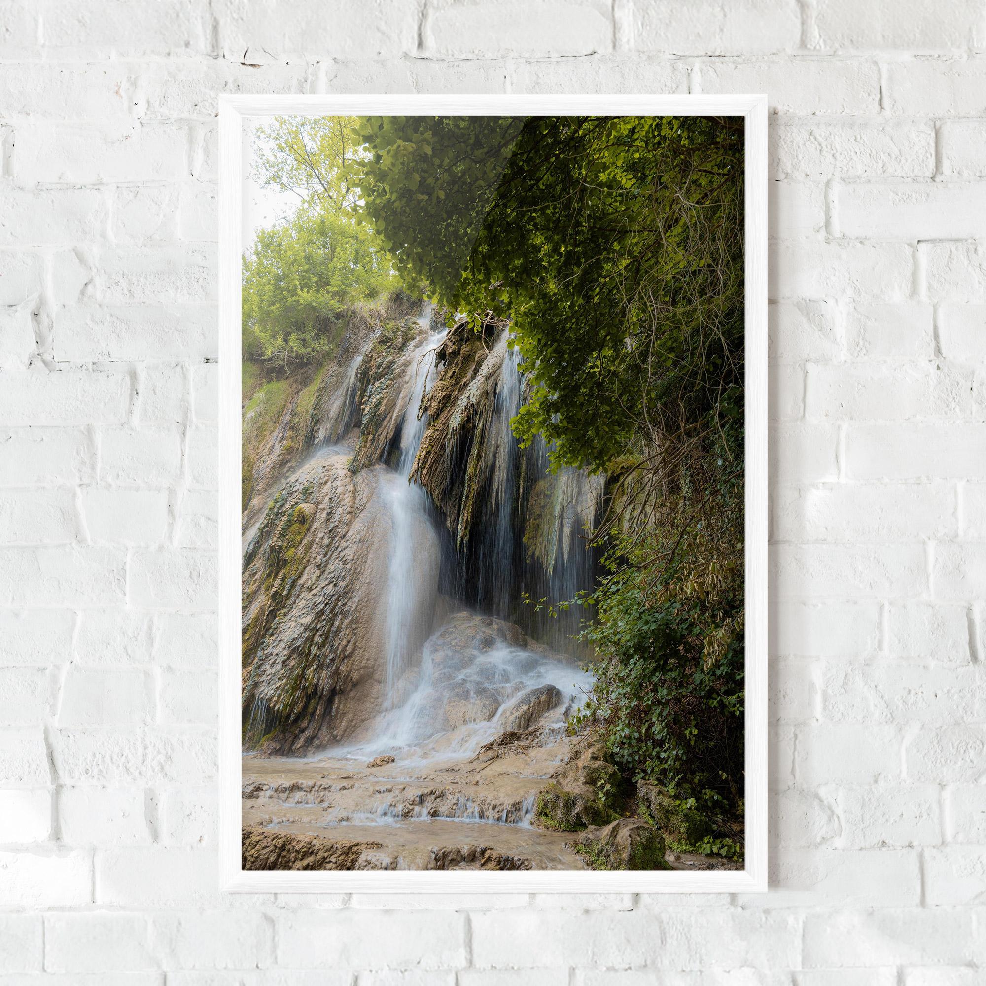 Рамкиран постер Forest Waterfall View mockup 0