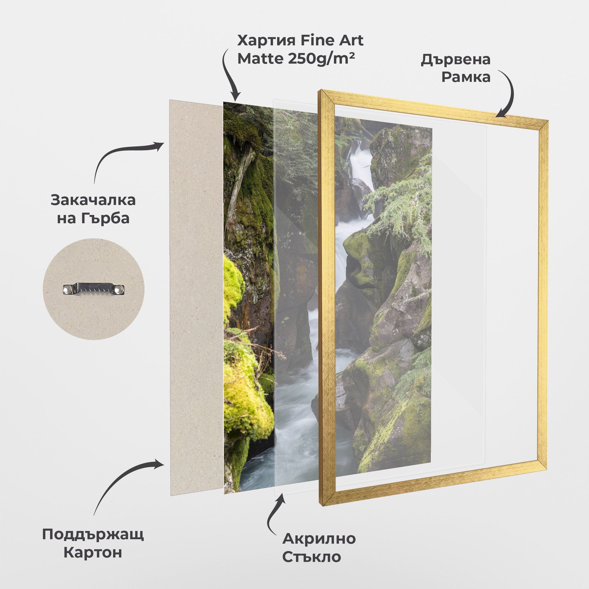 Water Falling Forest mockup 1