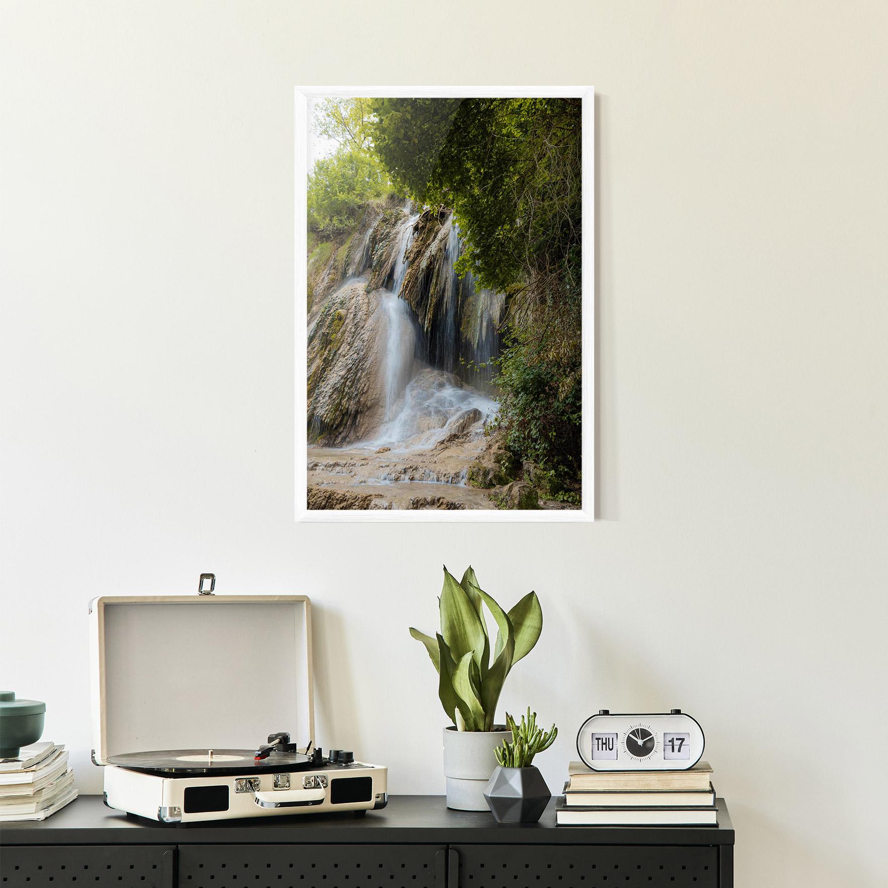 Рамкиран постер Forest Waterfall View mockup 2