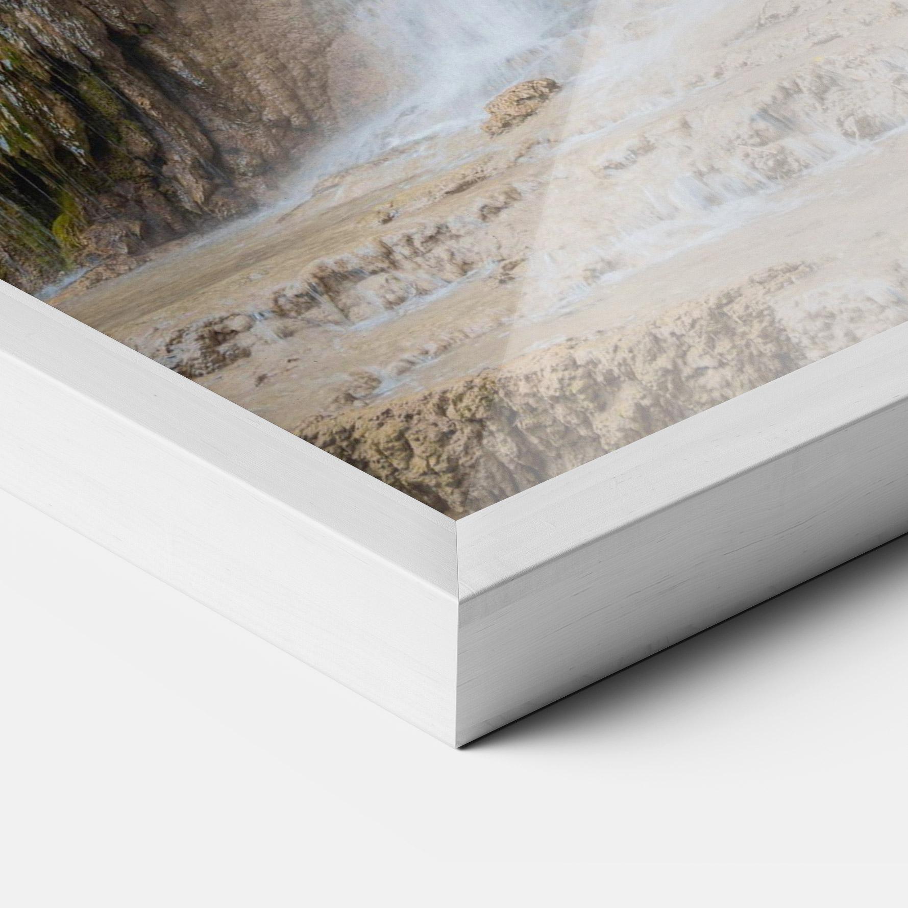 Рамкиран постер Forest Waterfall View mockup 3