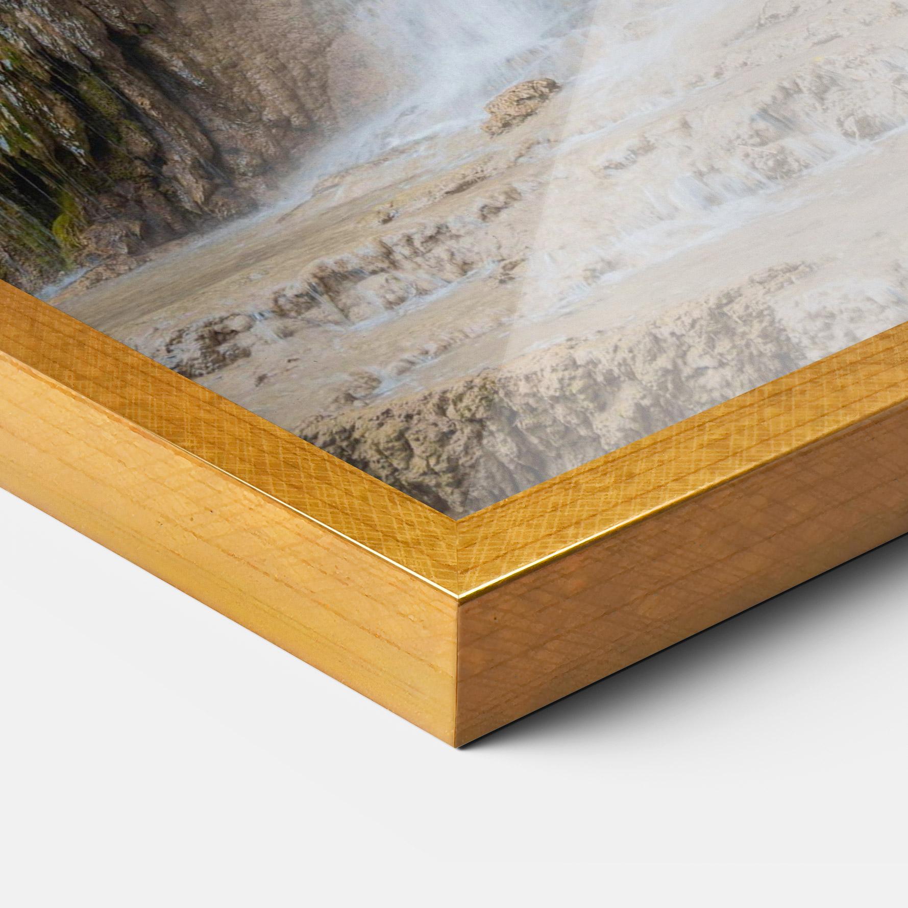 Рамкиран постер Forest Waterfall View mockup 3