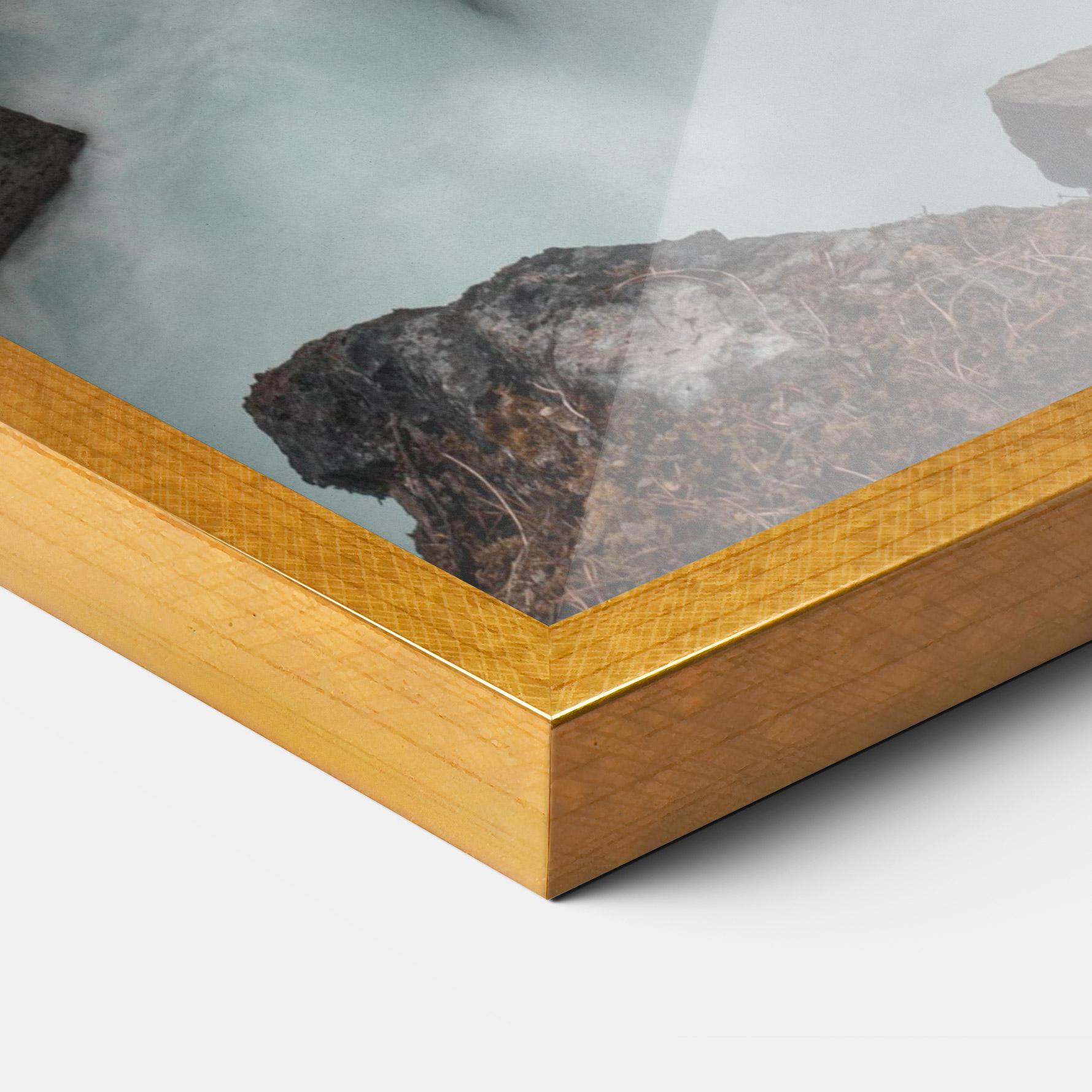 Рамкиран постер Orange Trees Waterfall mockup 3