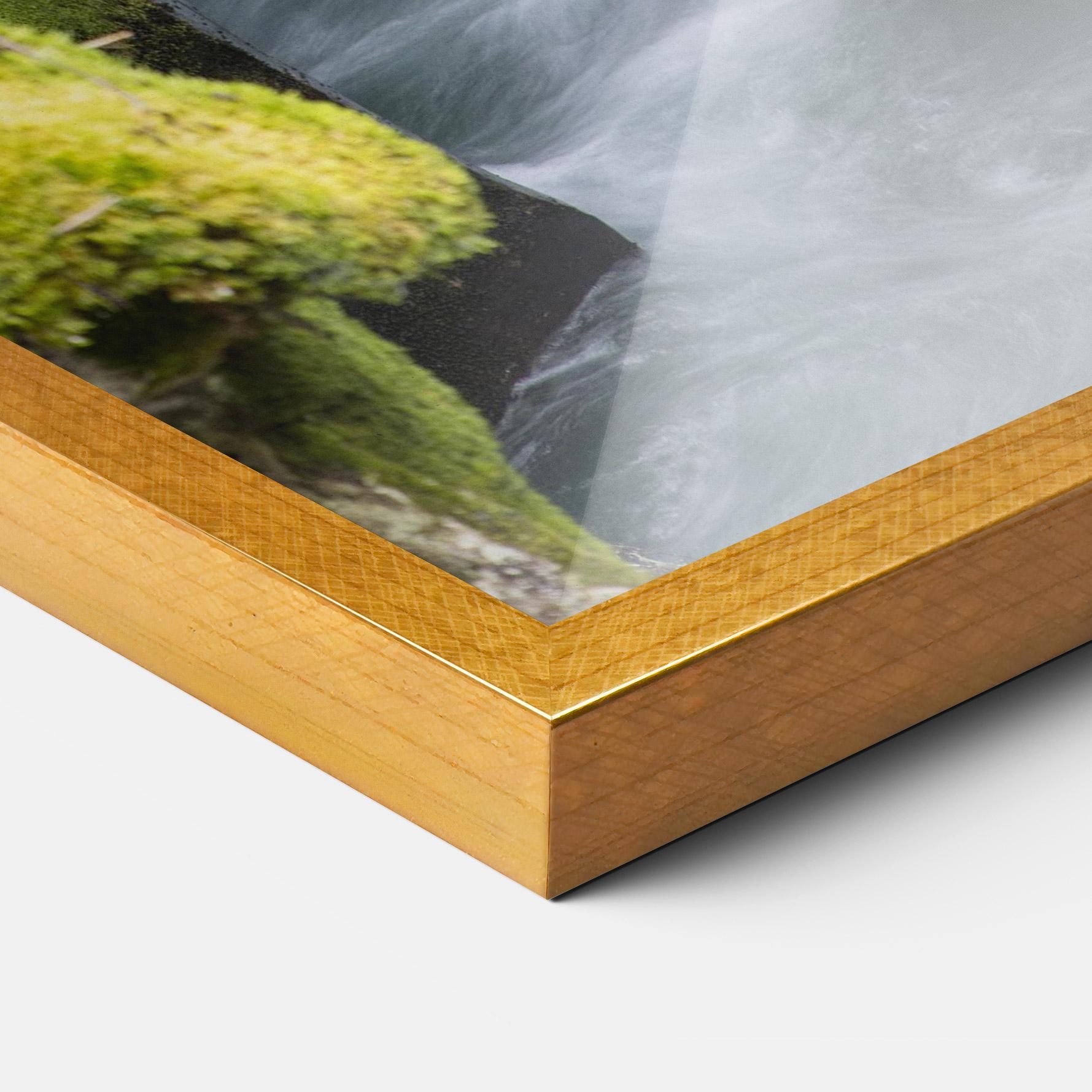 Рамкиран постер Water Falling Forest mockup 3