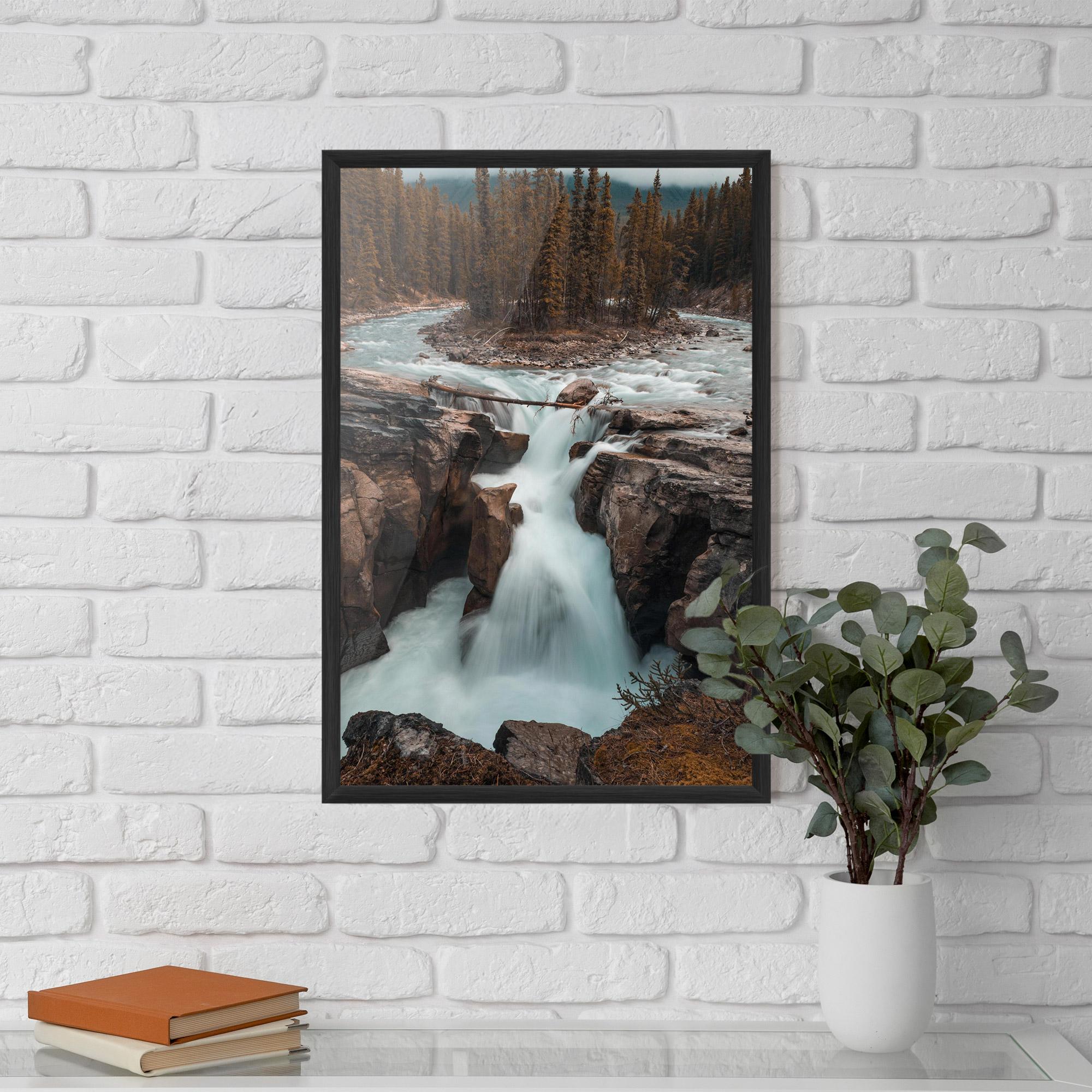 Рамкиран постер Orange Trees Waterfall mockup 5