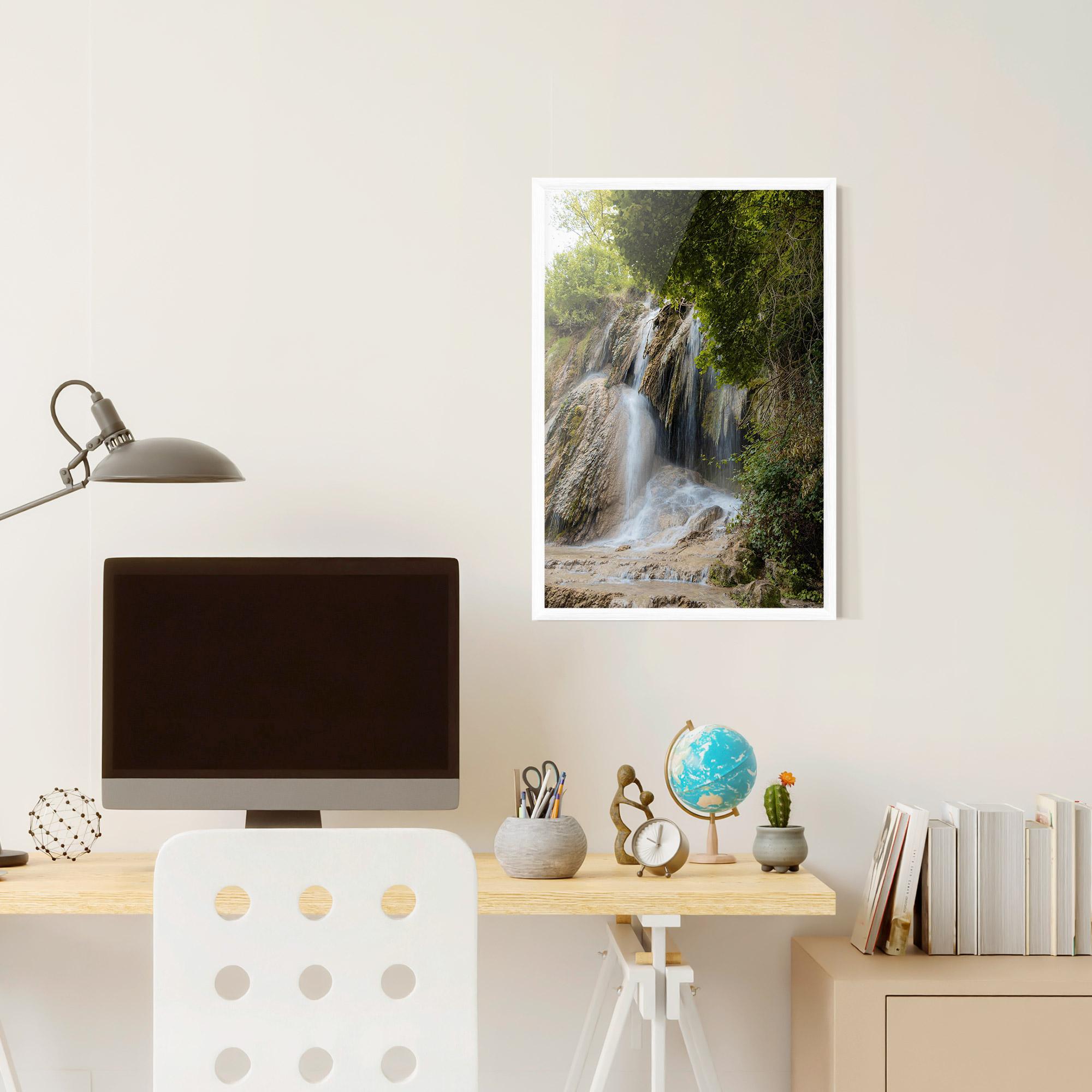 Рамкиран постер Forest Waterfall View mockup 6