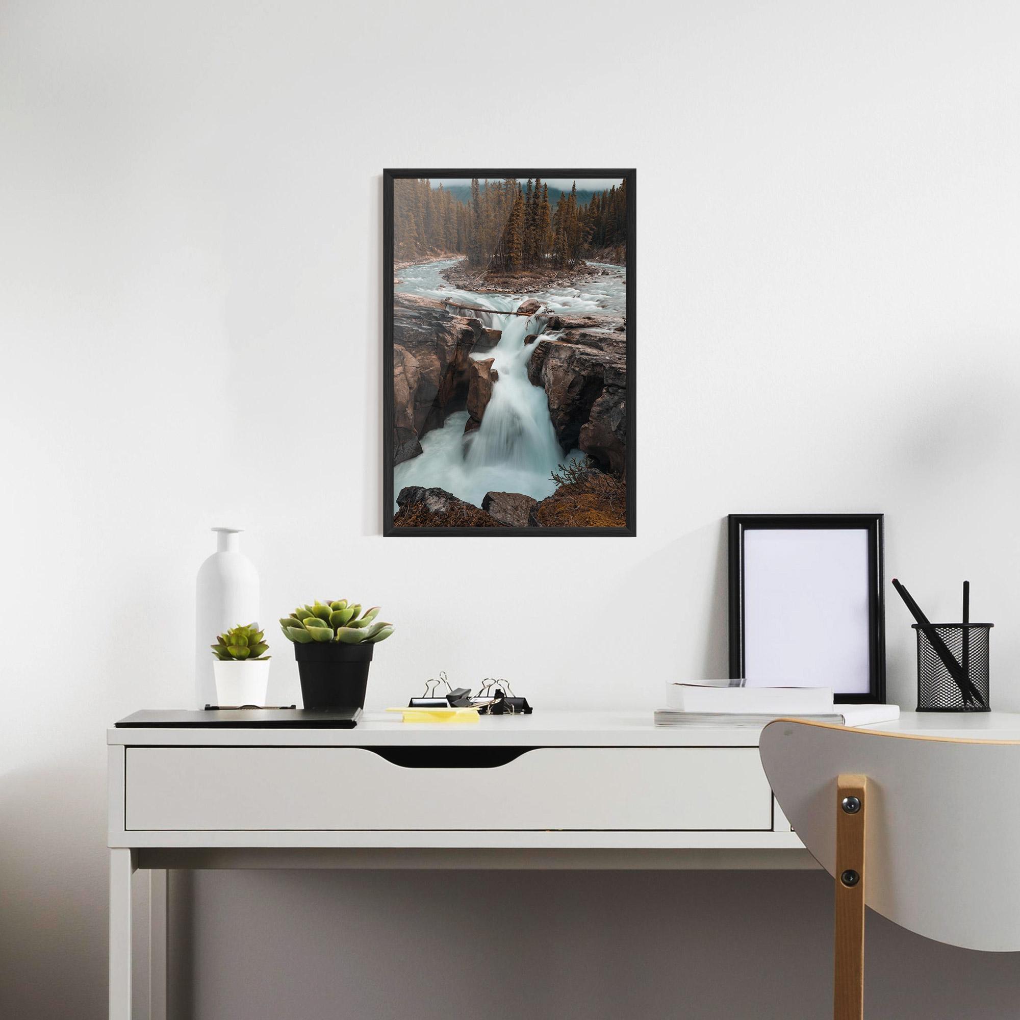 Рамкиран постер Orange Trees Waterfall mockup 7