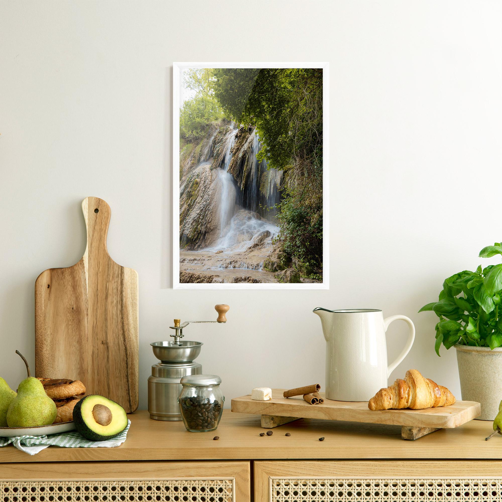 Рамкиран постер Forest Waterfall View mockup 8