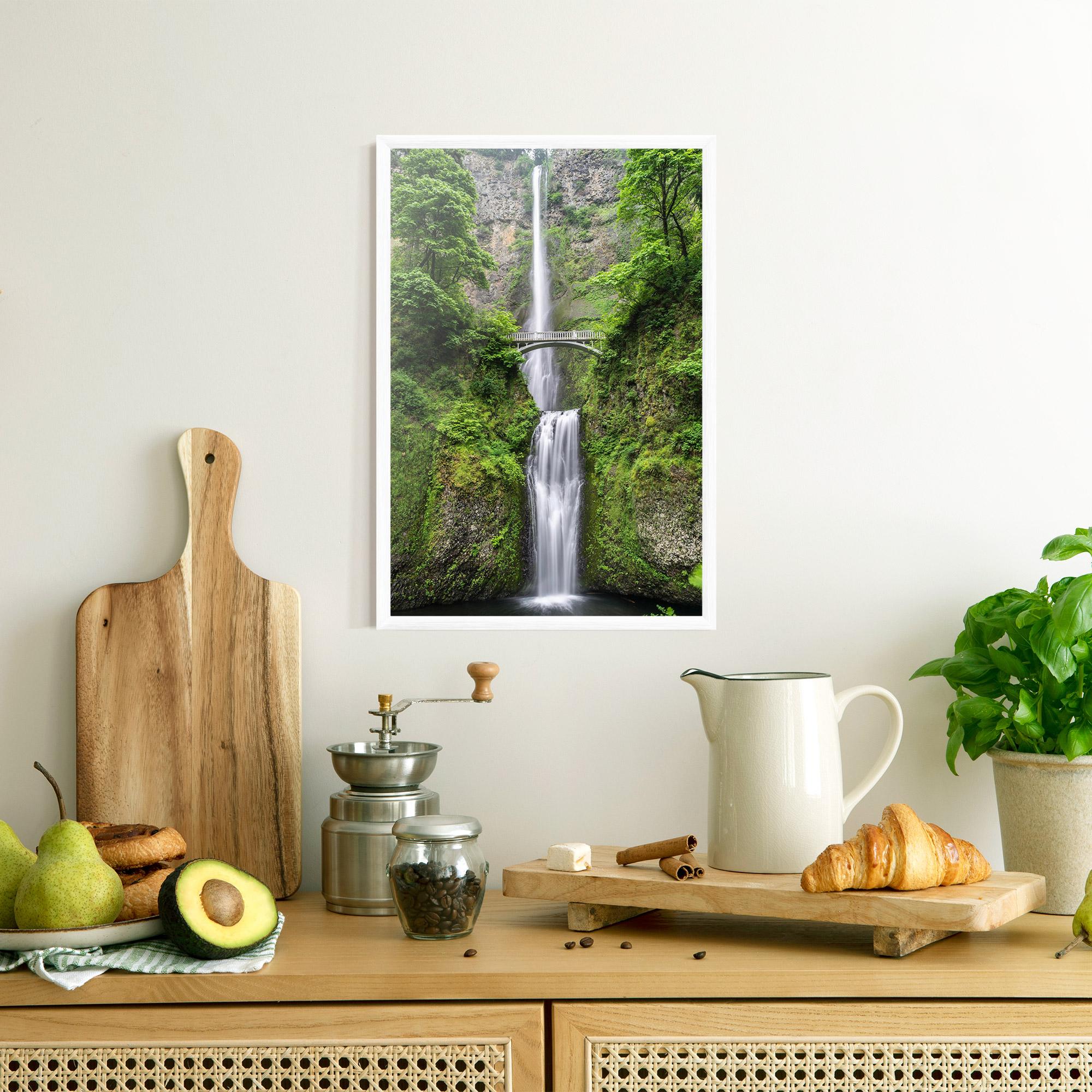 Рамкиран постер Green Leaves Bridge View mockup 8