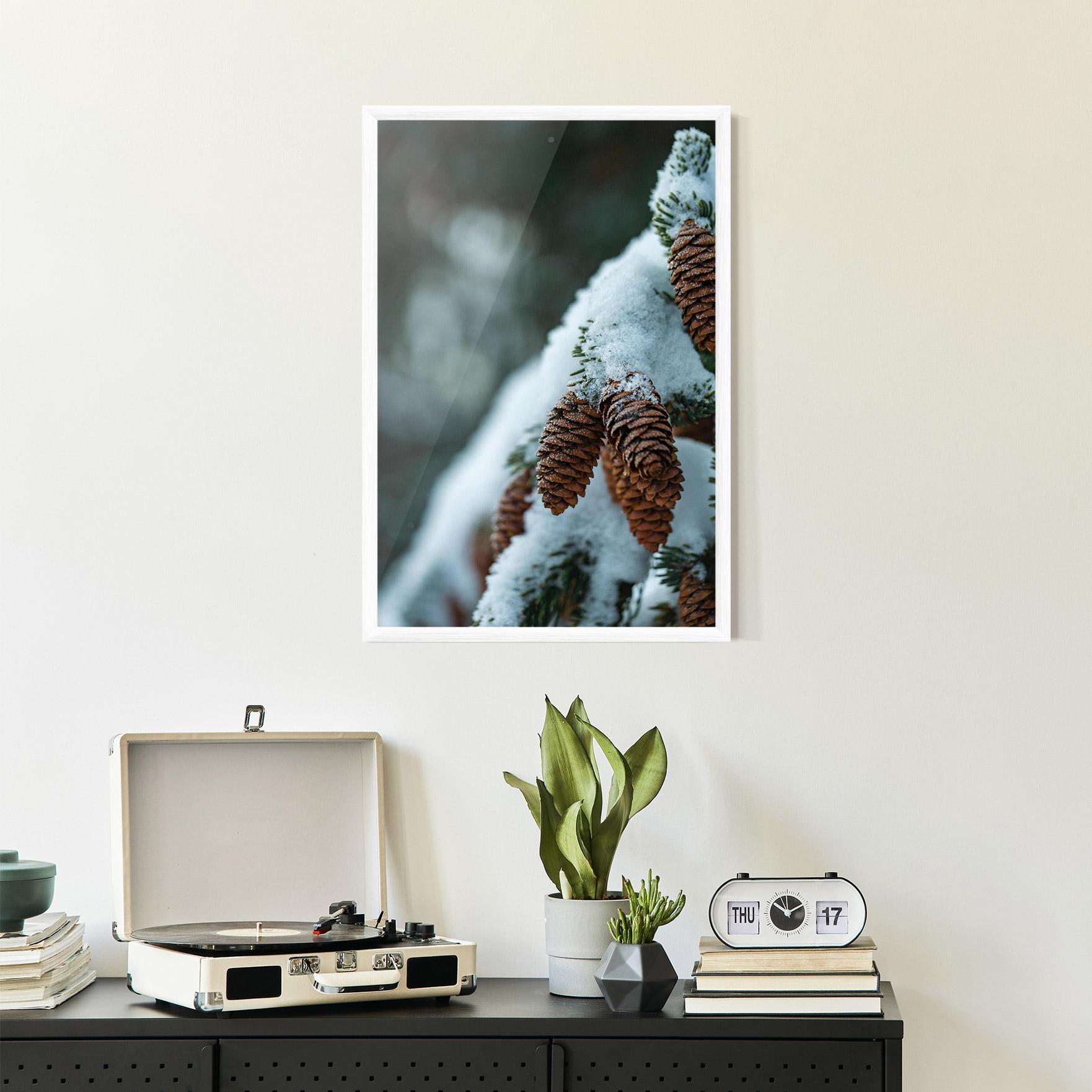 Рамкиран постер Pretty Snow Cones mockup 2