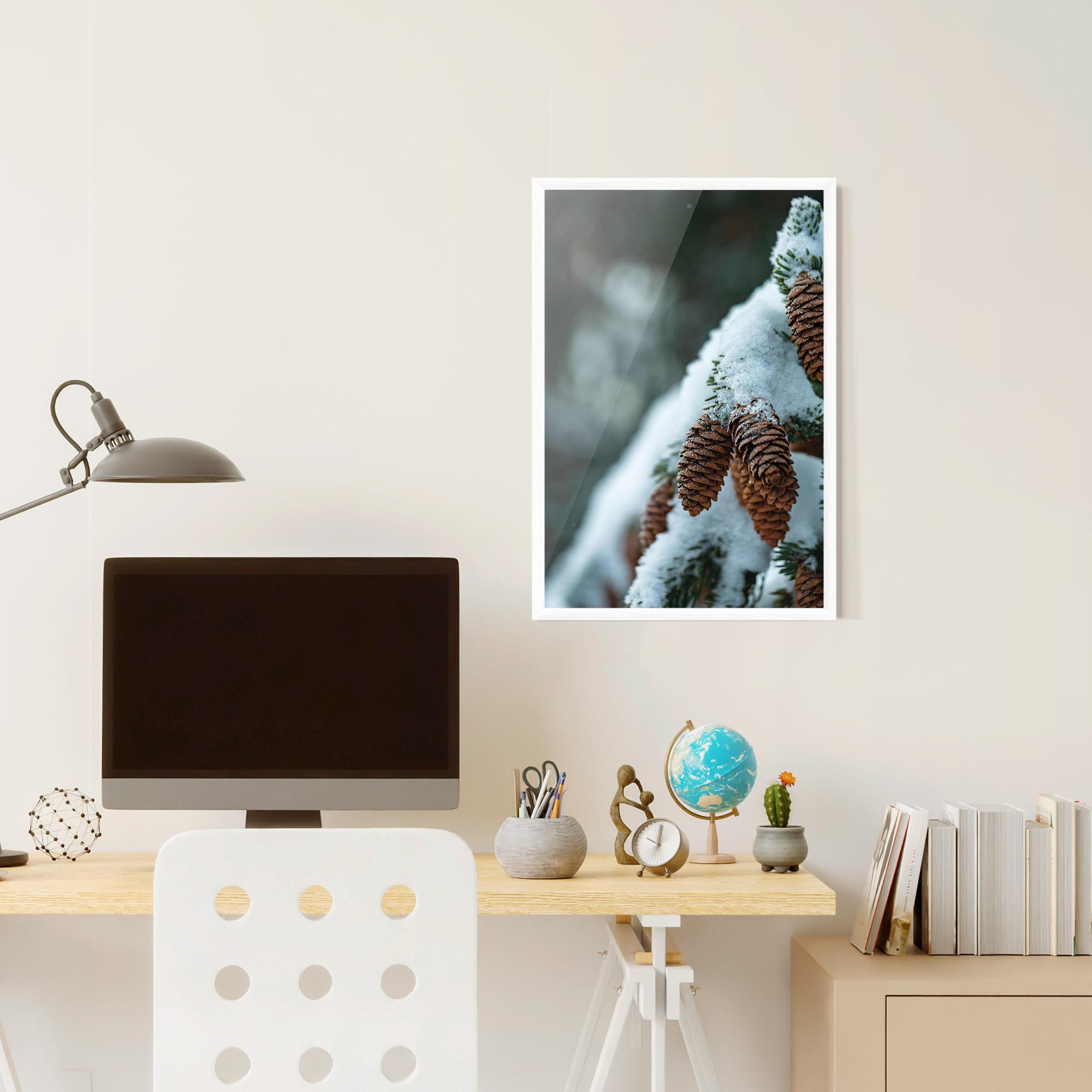 Рамкиран постер Pretty Snow Cones mockup 6