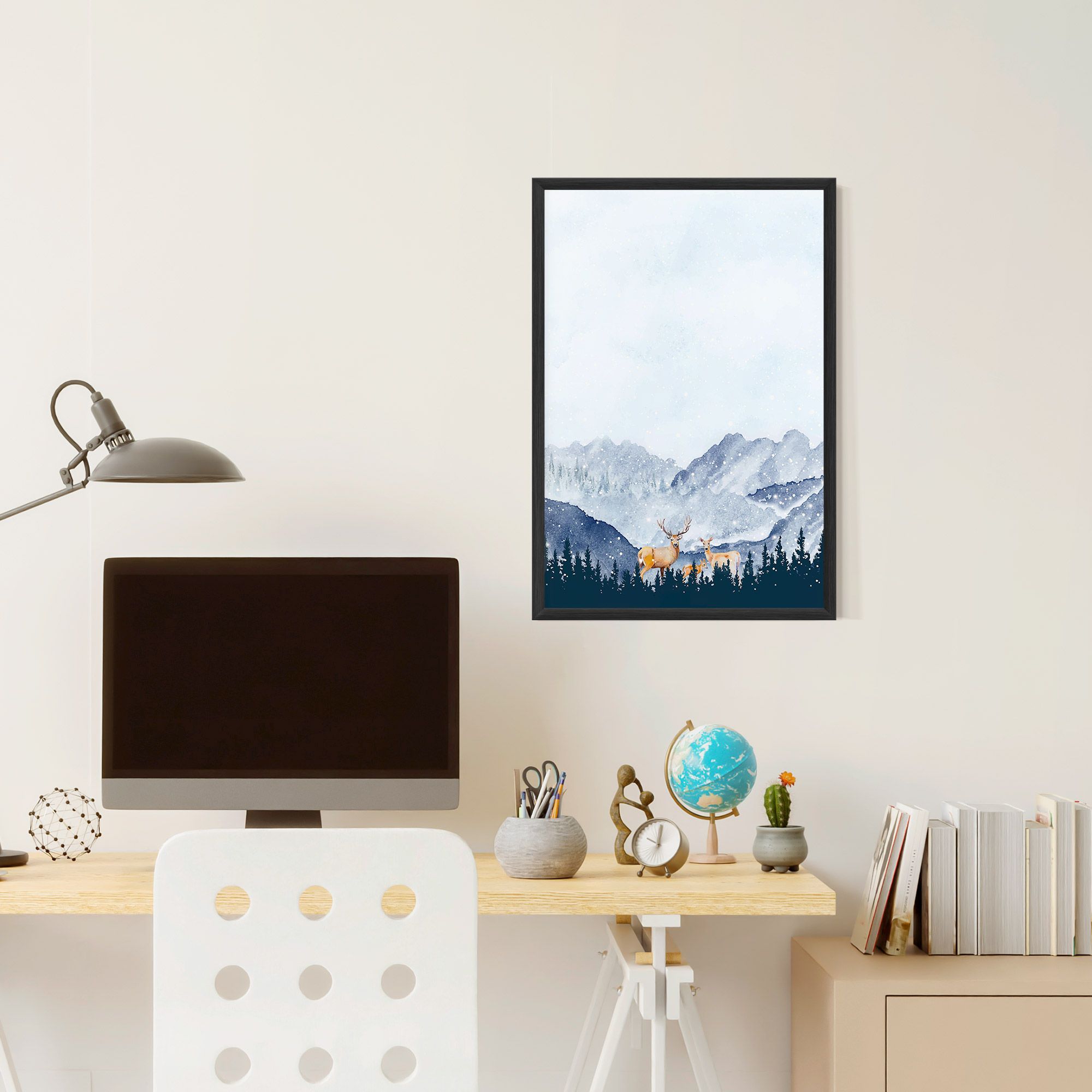 Winter Deers mockup 6