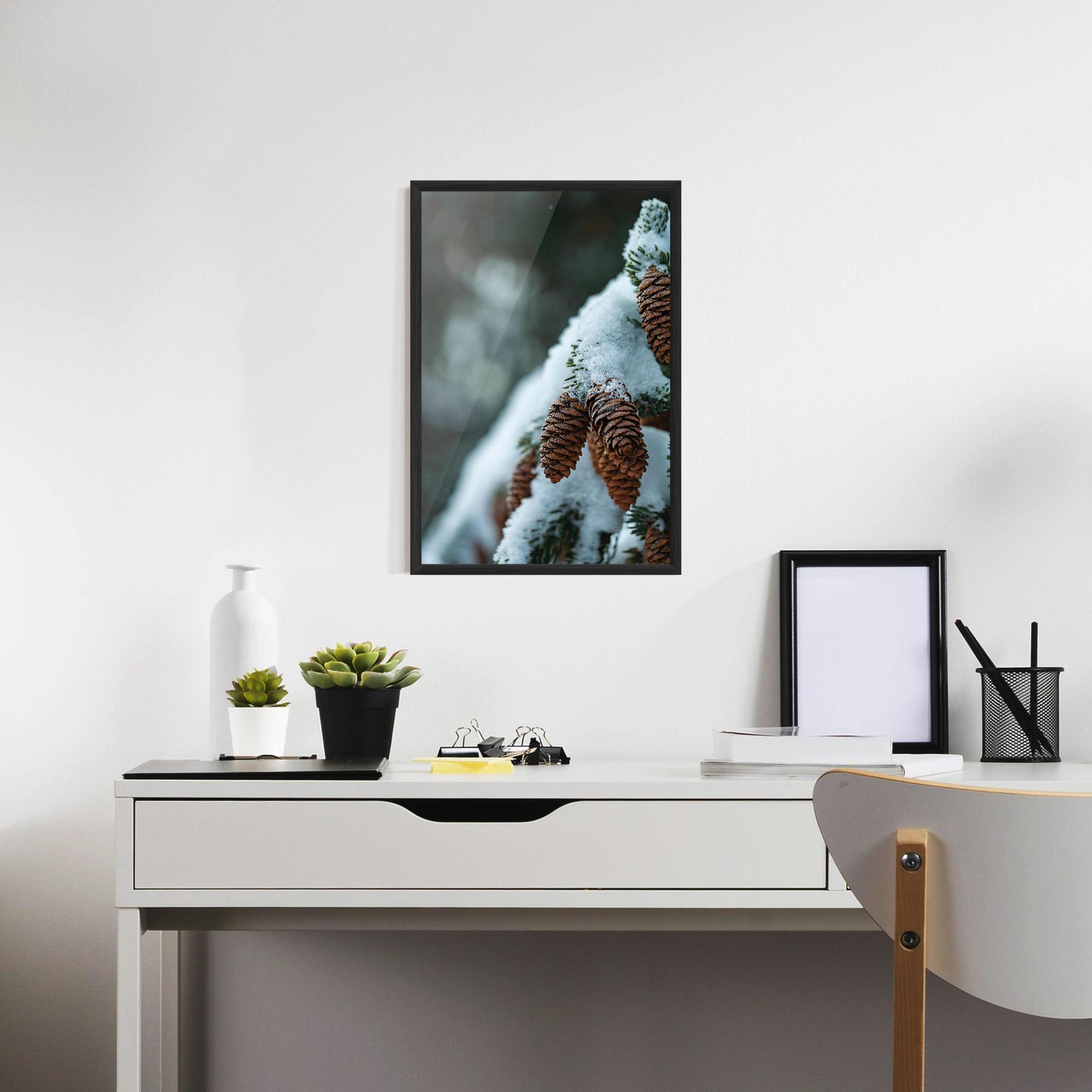 Рамкиран постер Pretty Snow Cones mockup 7