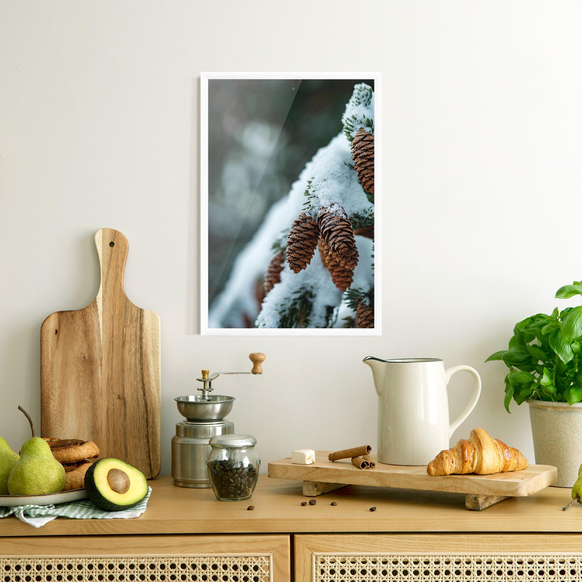 Рамкиран постер Pretty Snow Cones mockup 8