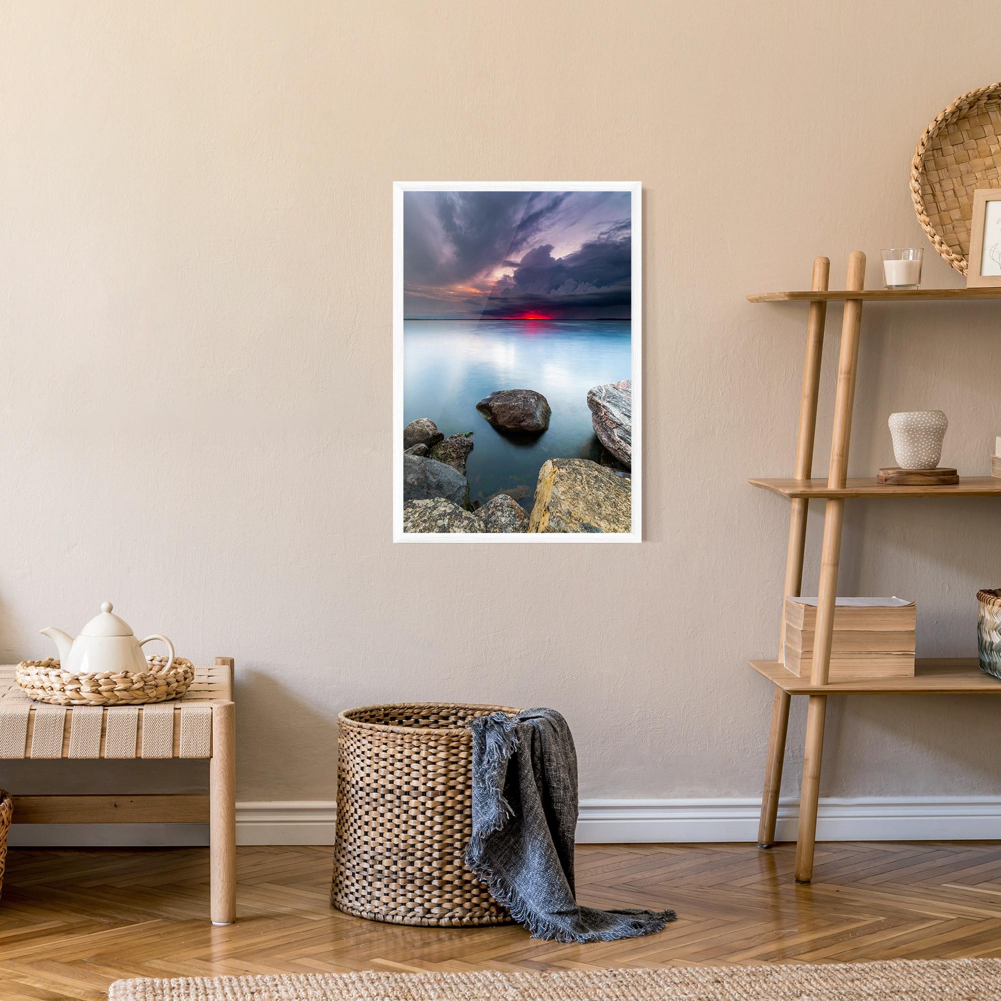 Рамкиран постер Lake Sunset mockup 9