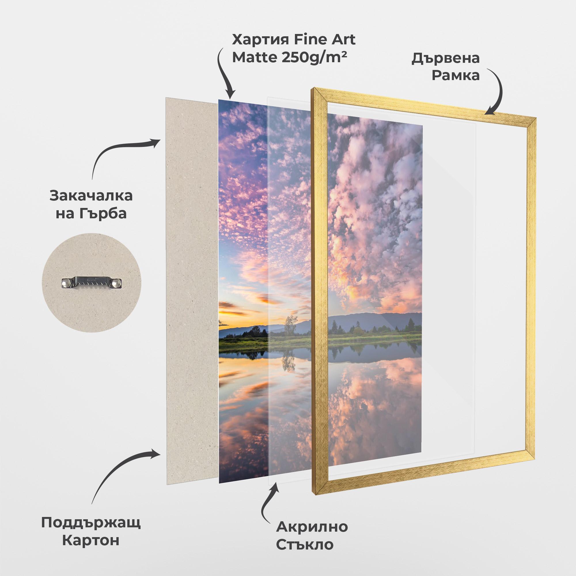 Рамкиран постер Beautiful Sky mockup 1